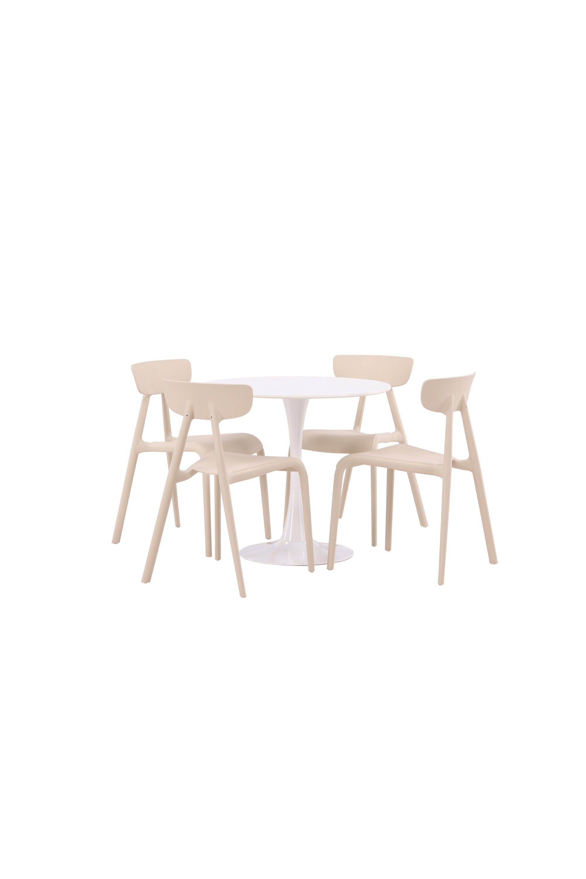 Hamden Esszimmerset + Ursholmen ⌀80cm/4St. in Beige präsentiert im Onlineshop von KAQTU Design AG. Esszimmerset ist von Venture Home