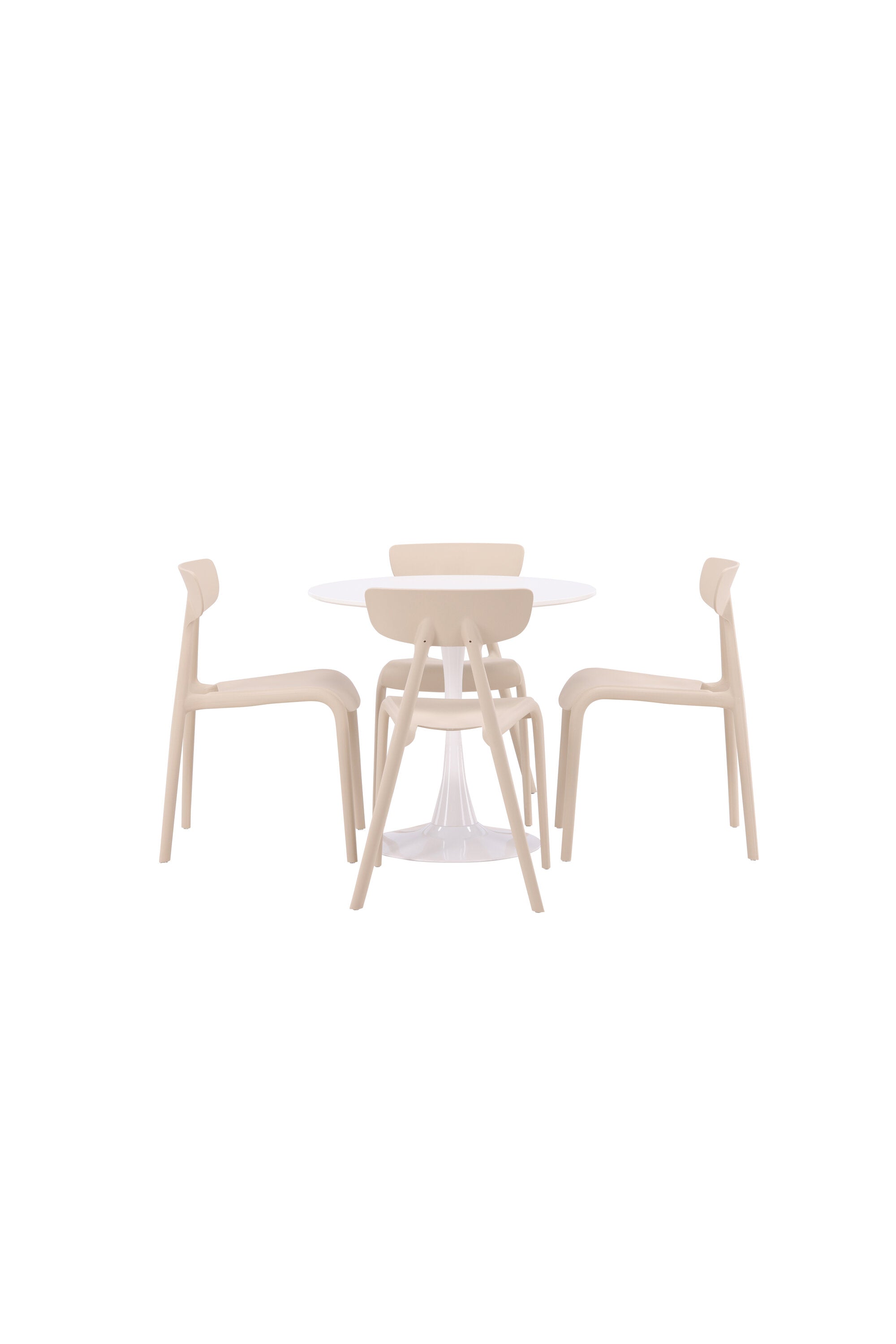 Hamden Esszimmerset + Ursholmen ⌀80cm/4St. in Beige präsentiert im Onlineshop von KAQTU Design AG. Esszimmerset ist von Venture Home