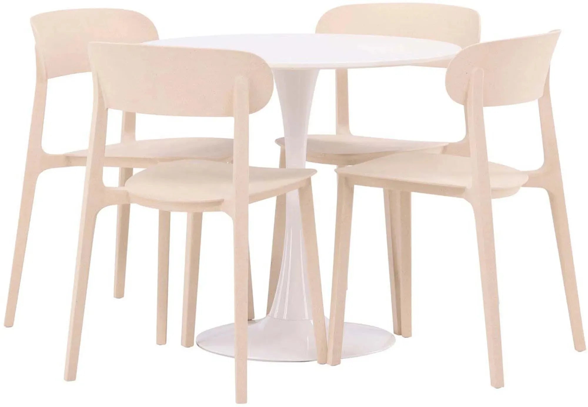Kompaktes Hamden Set mit Åstol Tisch, ideal für moderne Esszimmer.