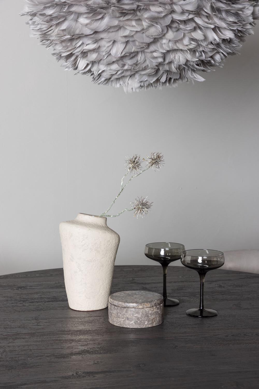 Lanzo Esszimmerset + Evelina ⌀120cm/4St. in Schwarzgrau präsentiert im Onlineshop von KAQTU Design AG. Esszimmerset ist von Venture Home