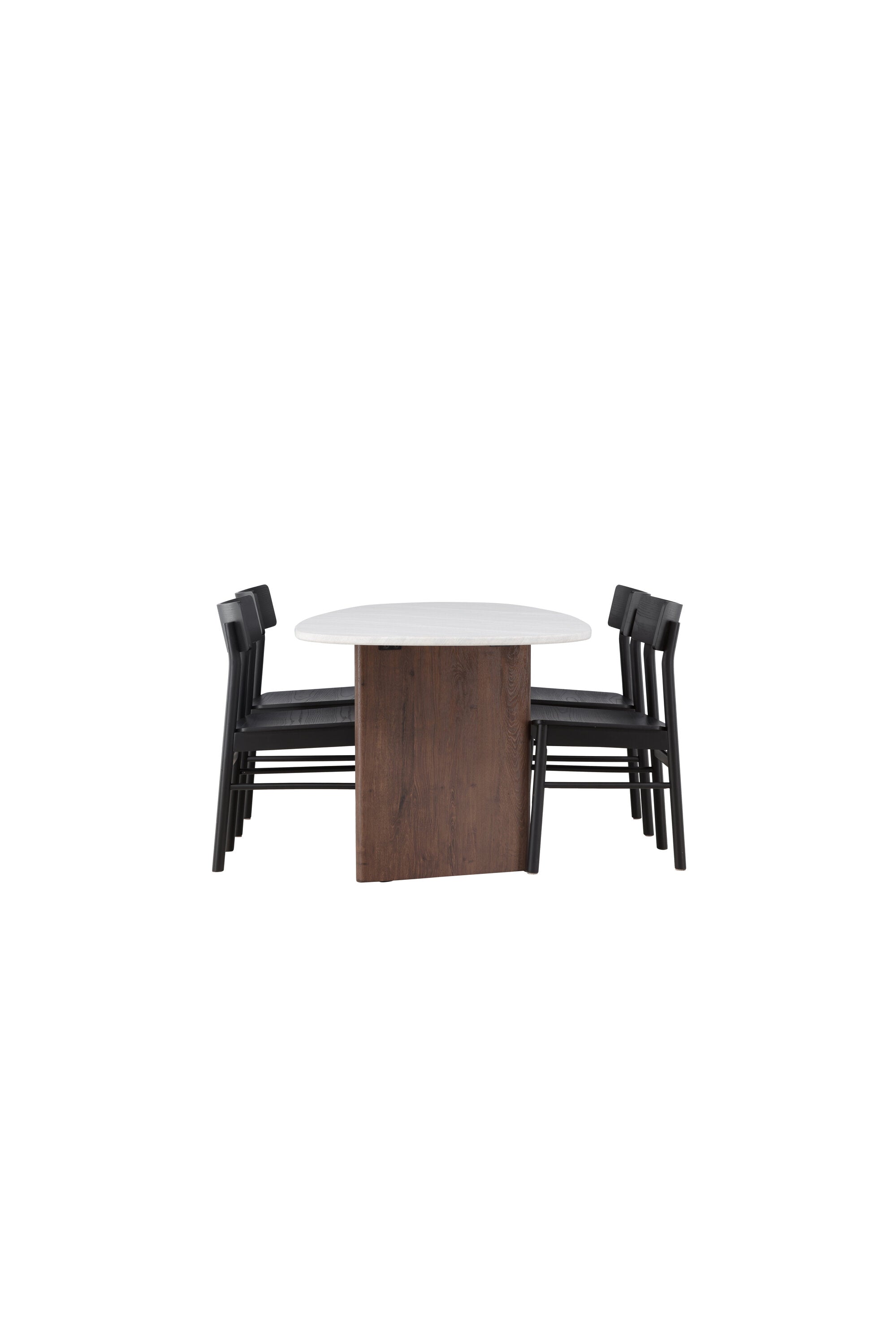 Grönvik Esszimmerset + Montros 180cm/4St. in Schwarz präsentiert im Onlineshop von KAQTU Design AG. Esszimmerset ist von Venture Home