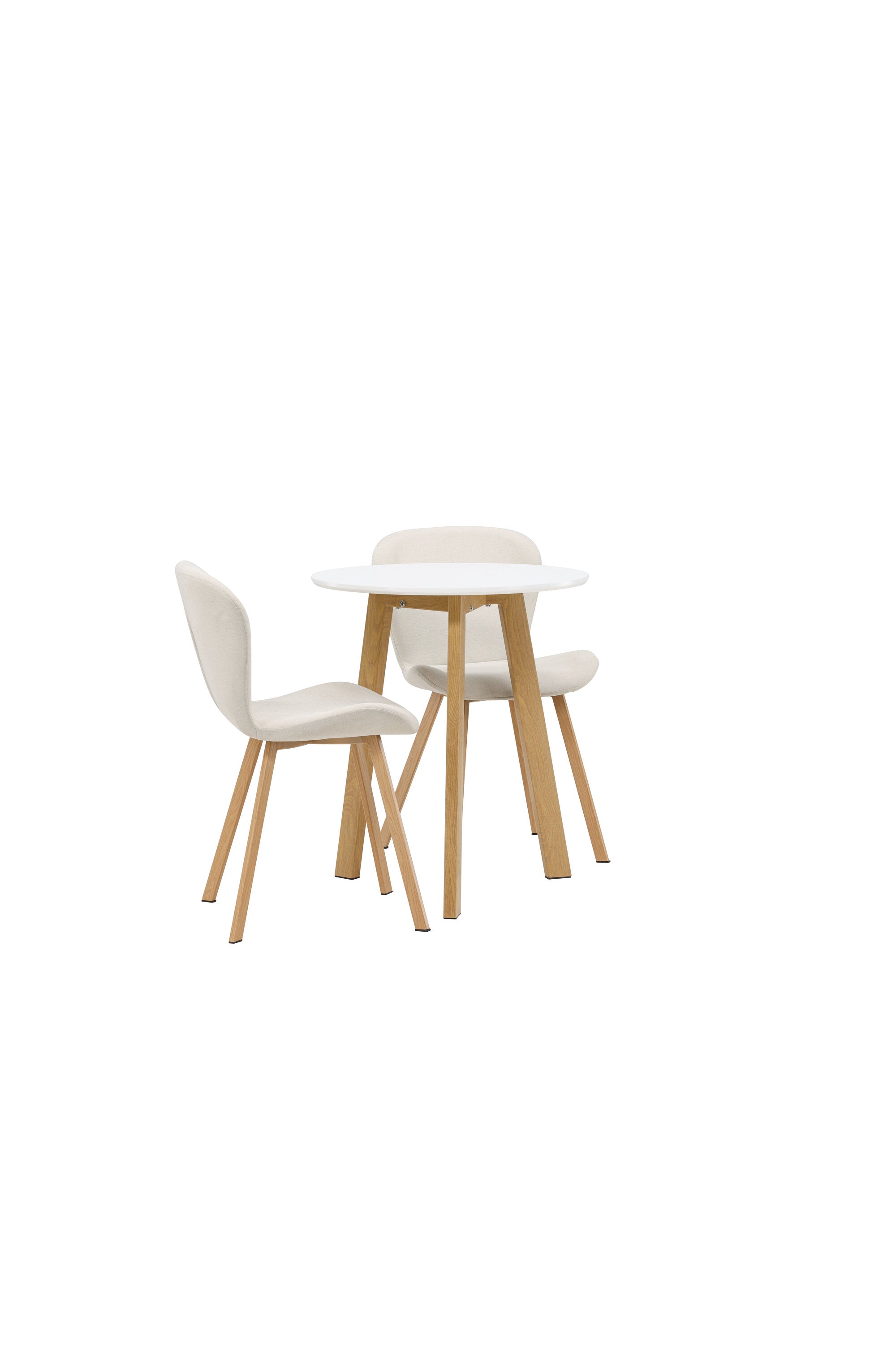 Leonora Esszimmerset + Lilja ⌀65cm/2St. in Beige, Natur präsentiert im Onlineshop von KAQTU Design AG. Esszimmerset ist von Venture Home