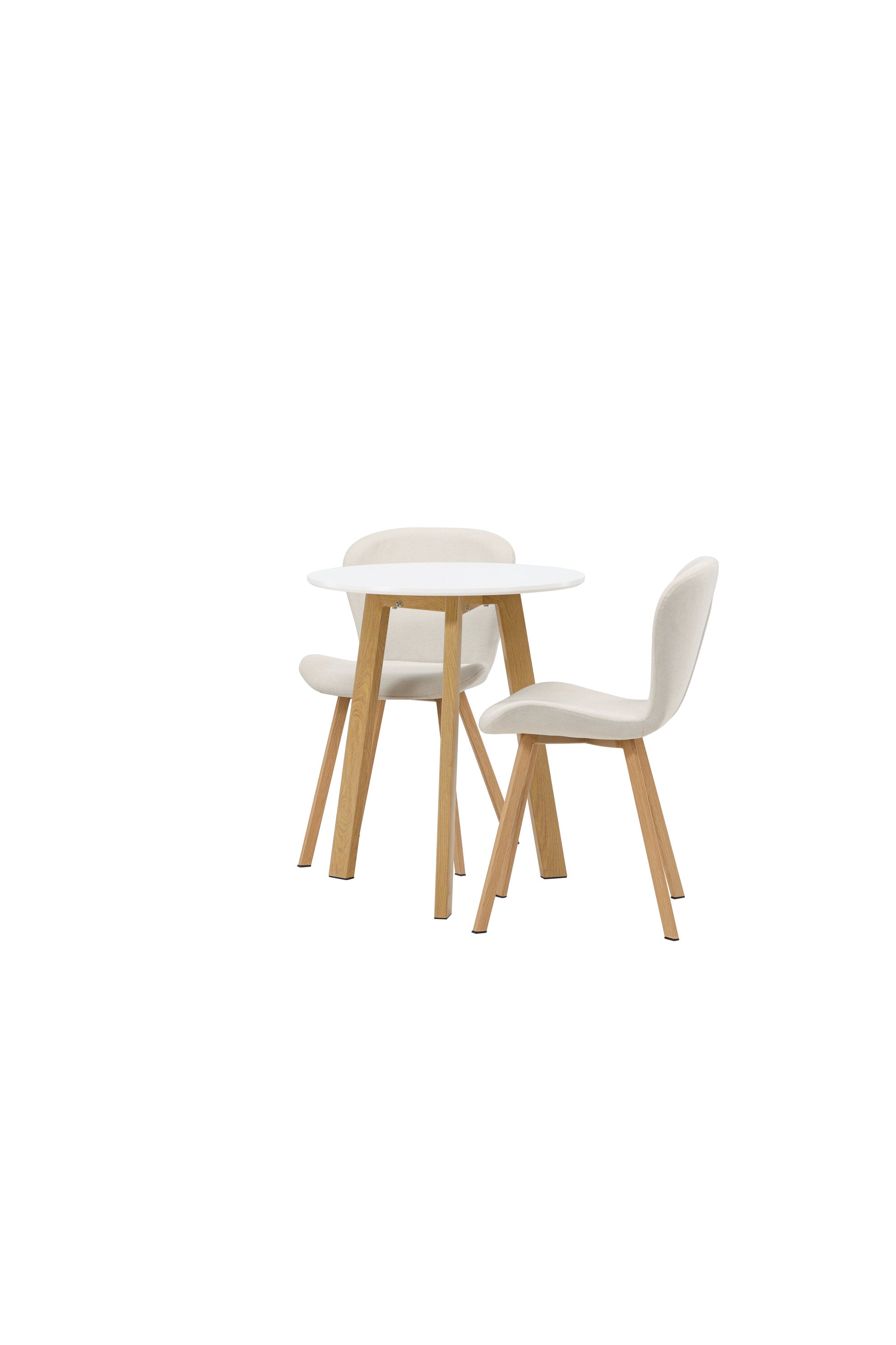 Leonora Esszimmerset + Lilja ⌀65cm/2St. in Beige, Natur präsentiert im Onlineshop von KAQTU Design AG. Esszimmerset ist von Venture Home