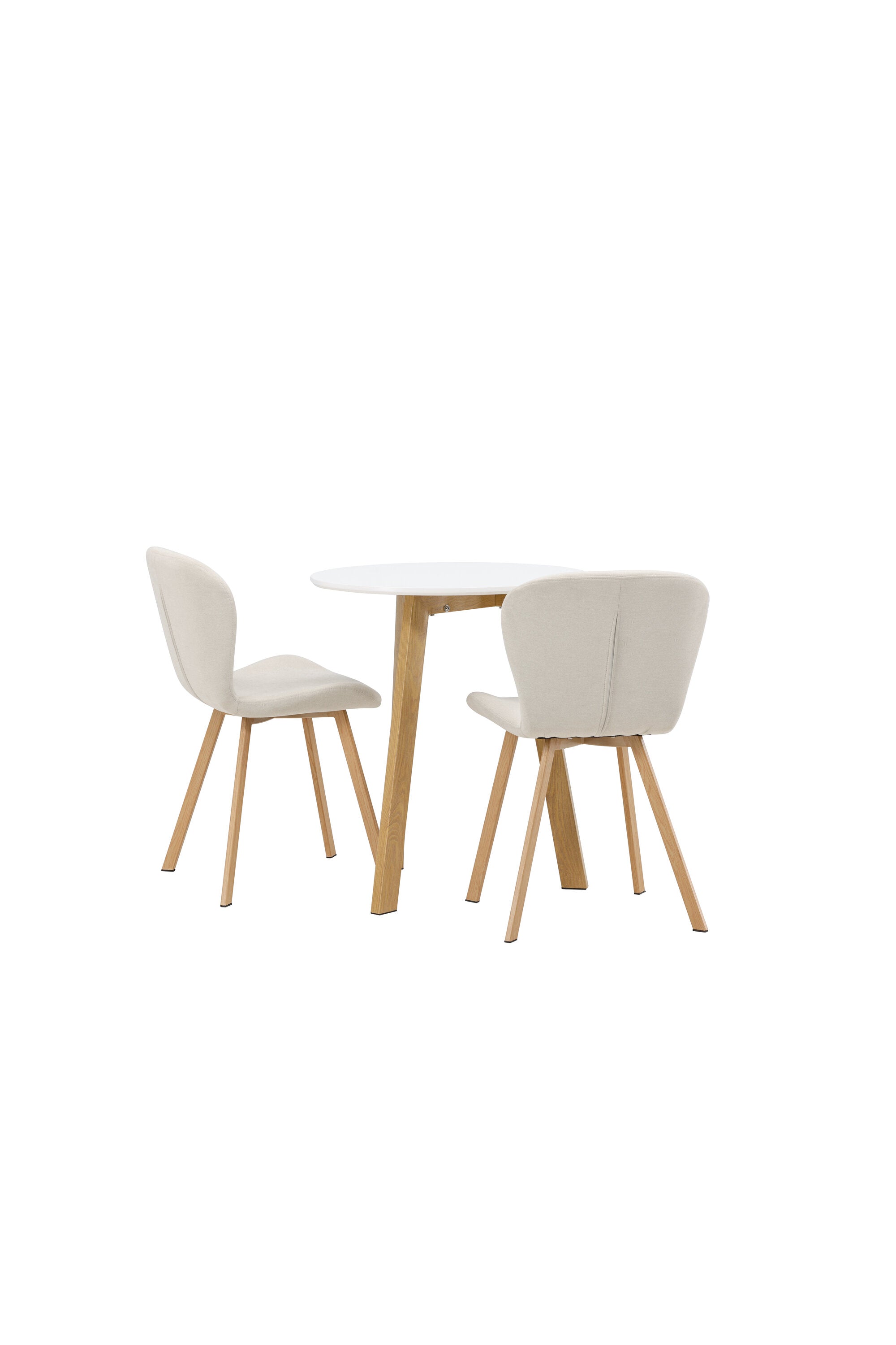 Leonora Esszimmerset + Lilja ⌀65cm/2St. in Beige, Natur präsentiert im Onlineshop von KAQTU Design AG. Esszimmerset ist von Venture Home