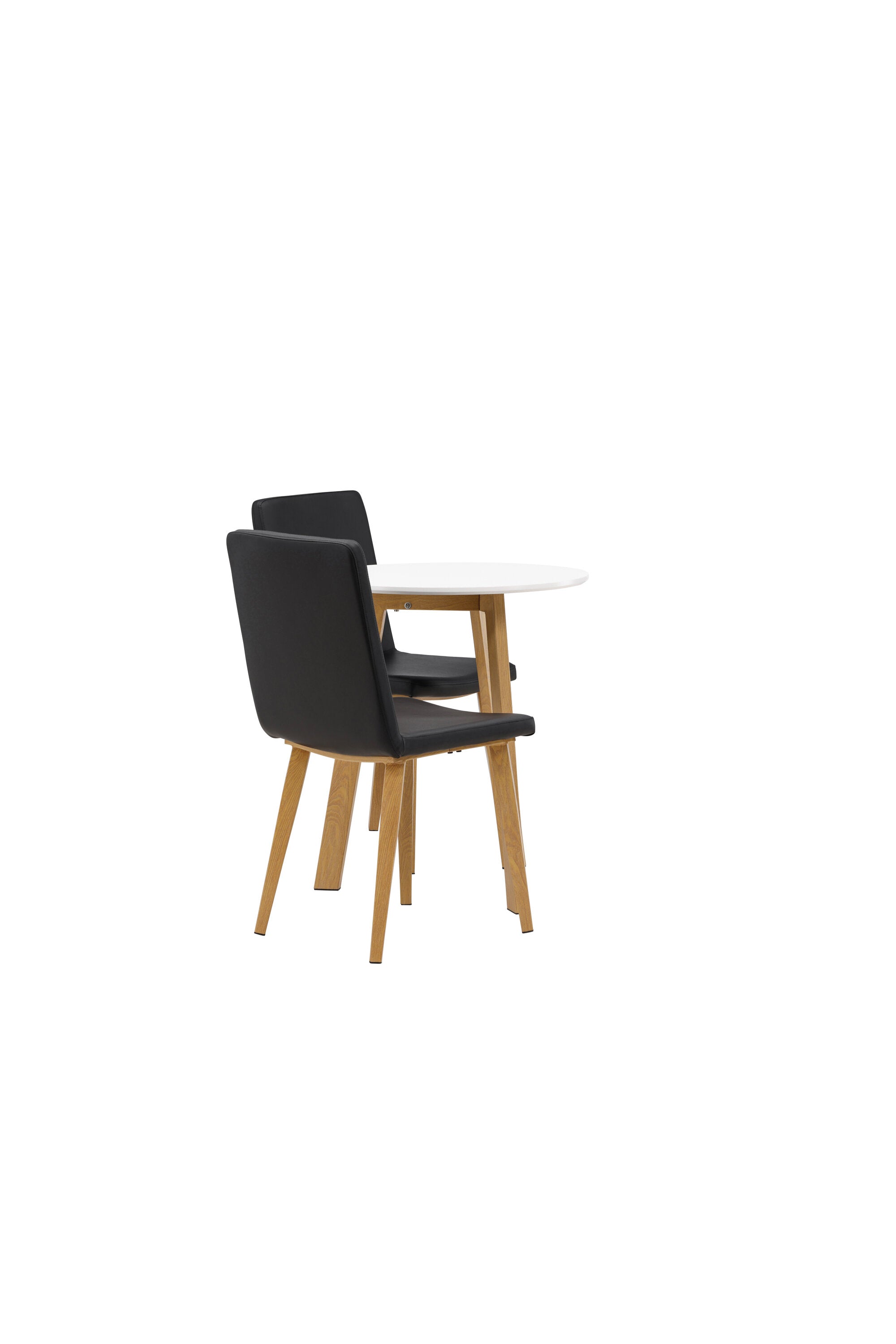 Leonora Esszimmerset + Today ⌀65cm/2St. in Schwarz, Natur präsentiert im Onlineshop von KAQTU Design AG. Esszimmerset ist von Venture Home