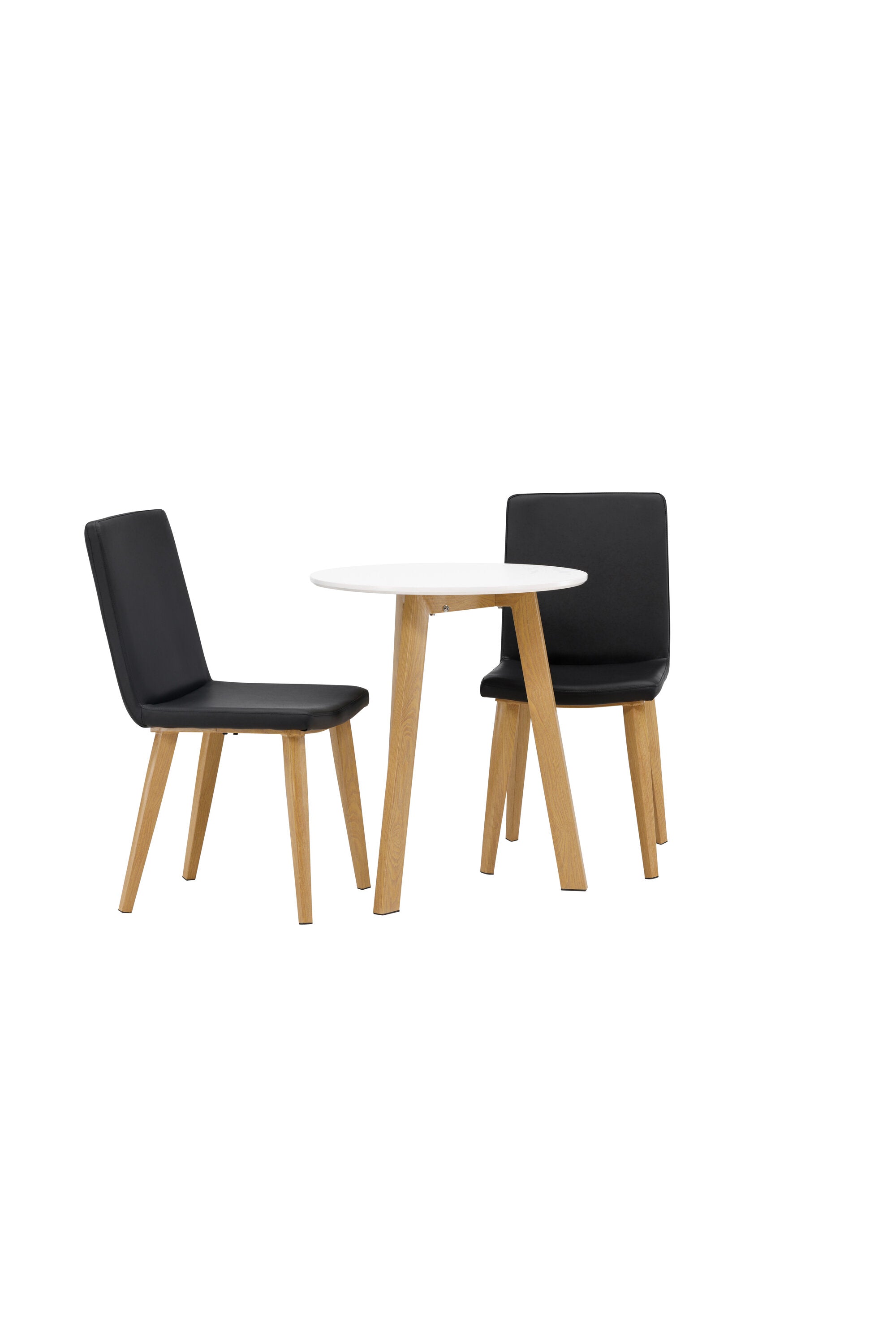 Leonora Esszimmerset + Today ⌀65cm/2St. in Schwarz, Natur präsentiert im Onlineshop von KAQTU Design AG. Esszimmerset ist von Venture Home