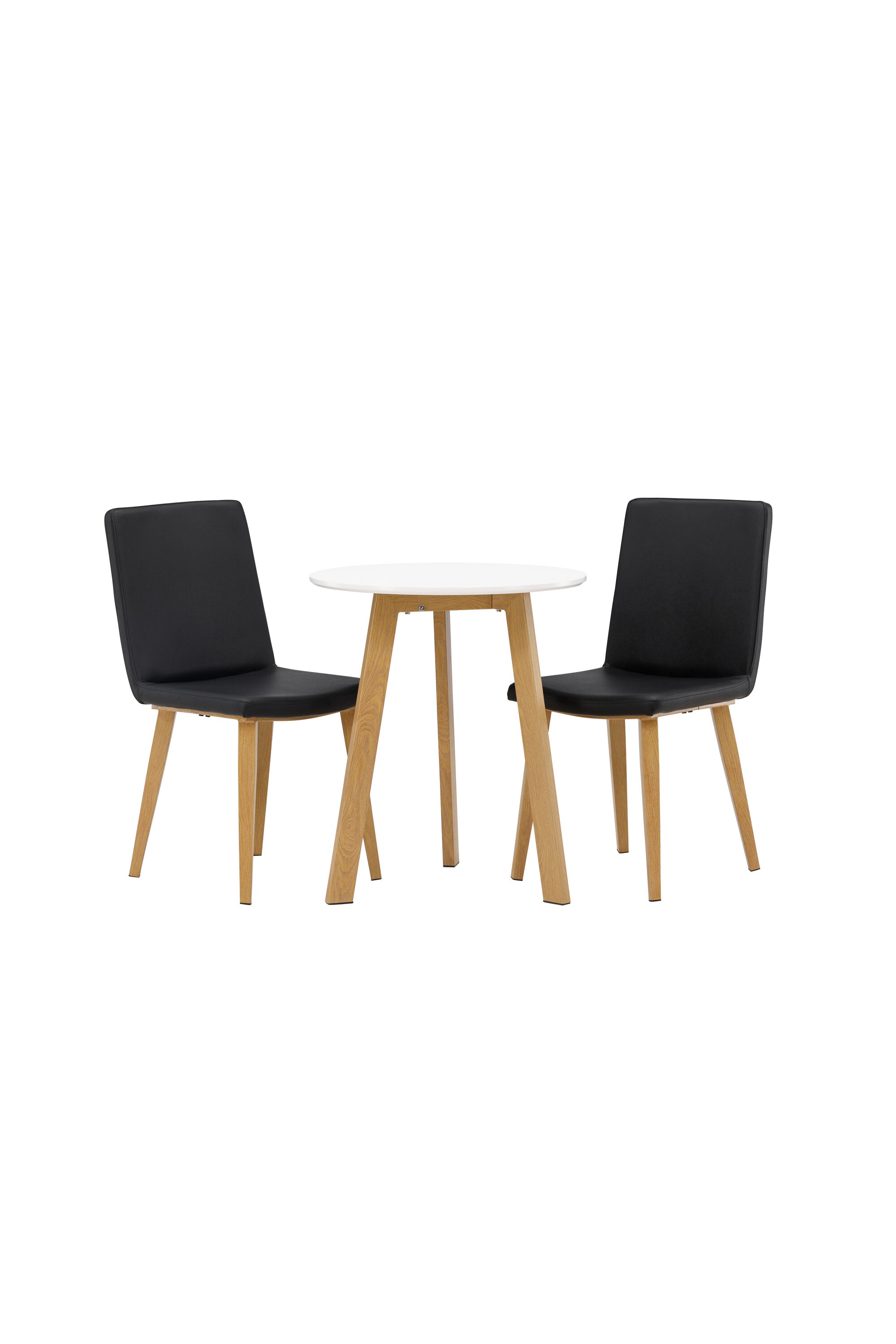 Leonora Esszimmerset + Today ⌀65cm/2St. in Schwarz, Natur präsentiert im Onlineshop von KAQTU Design AG. Esszimmerset ist von Venture Home