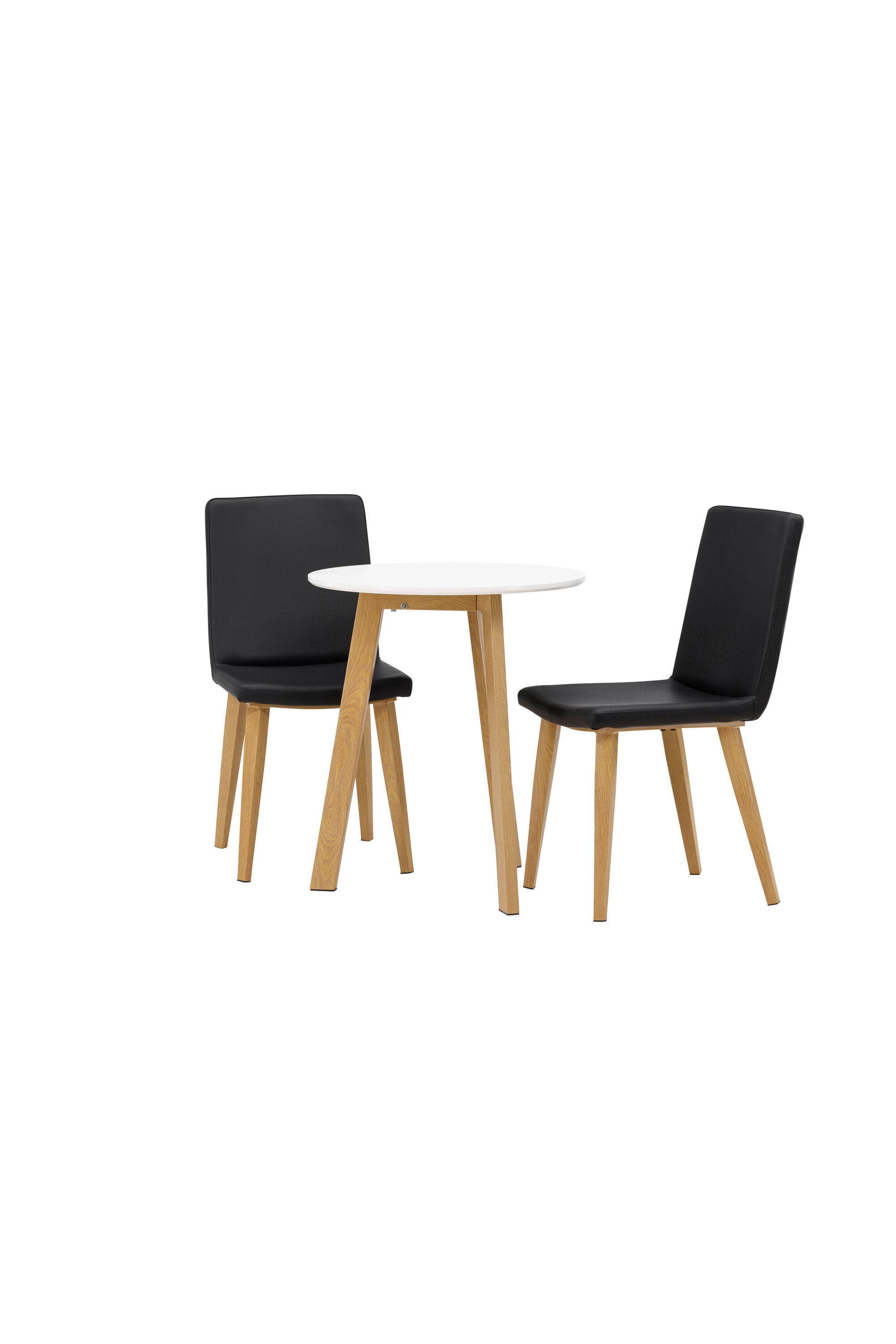 Leonora Esszimmerset + Today ⌀65cm/2St. in Schwarz, Natur präsentiert im Onlineshop von KAQTU Design AG. Esszimmerset ist von Venture Home