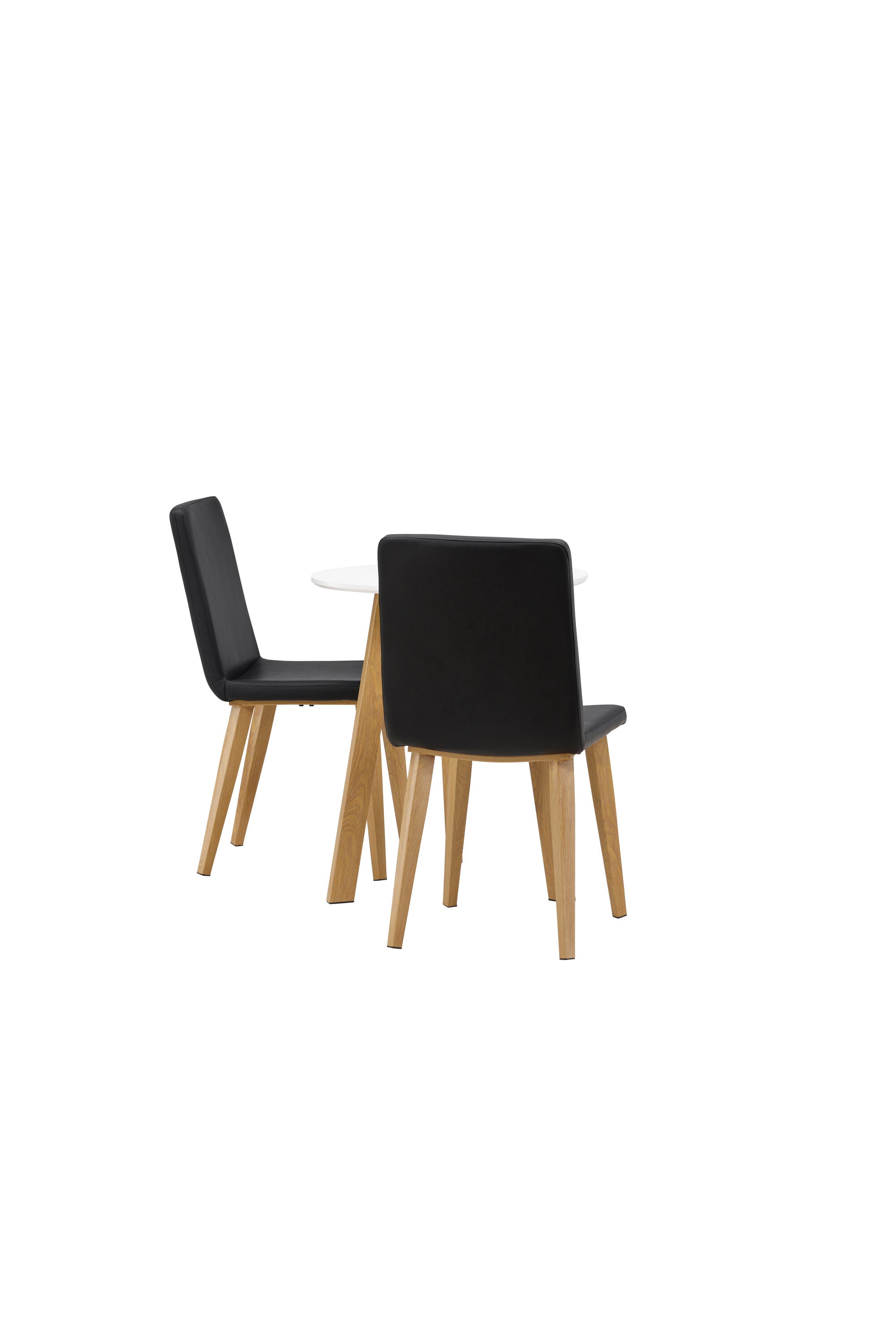 Leonora Esszimmerset + Today ⌀65cm/2St. in Schwarz, Natur präsentiert im Onlineshop von KAQTU Design AG. Esszimmerset ist von Venture Home