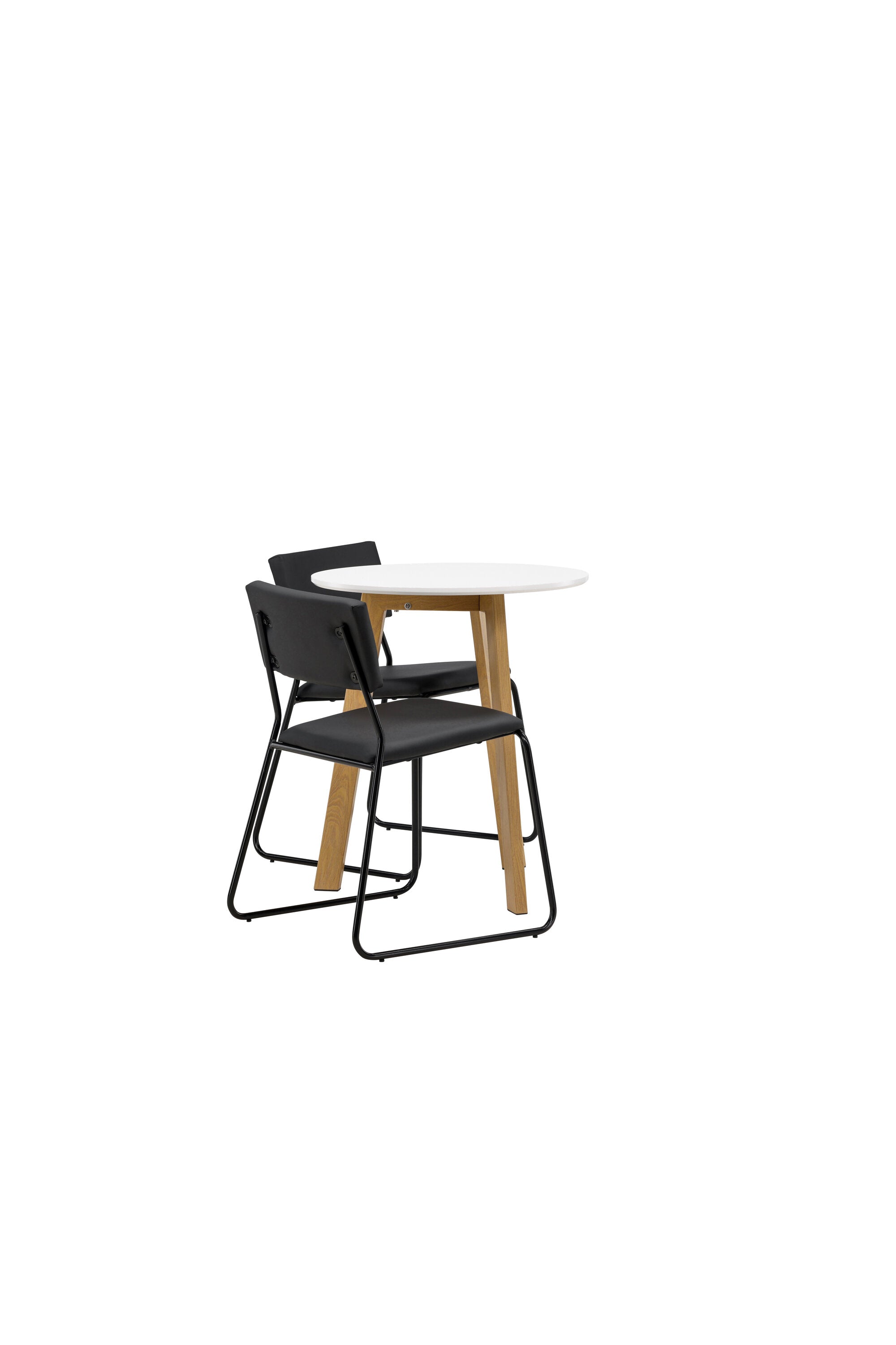 Leonora Esszimmerset + Kenth ⌀65cm/2St. in Schwarz präsentiert im Onlineshop von KAQTU Design AG. Esszimmerset ist von Venture Home