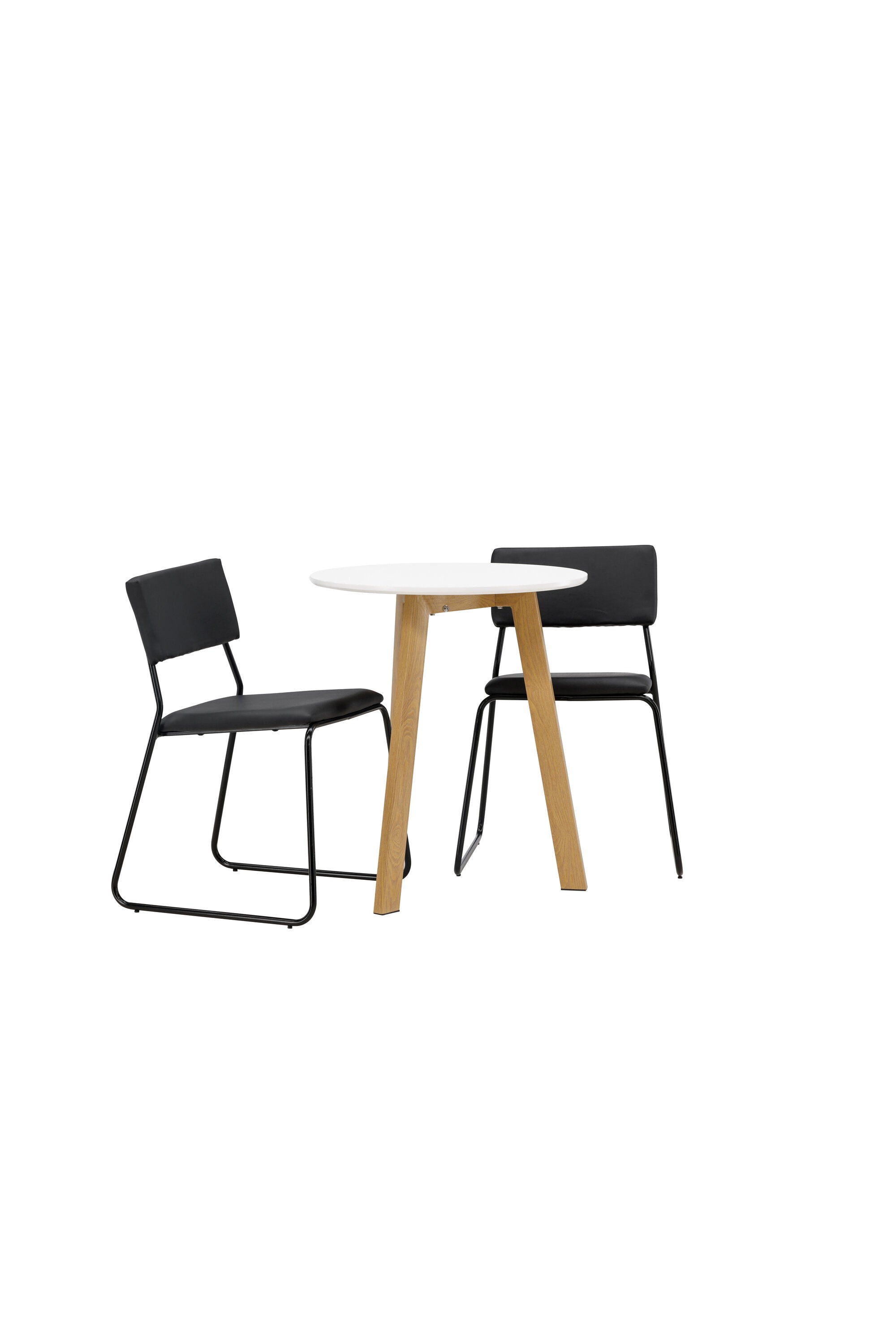 Leonora Esszimmerset + Kenth ⌀65cm/2St. in Schwarz präsentiert im Onlineshop von KAQTU Design AG. Esszimmerset ist von Venture Home