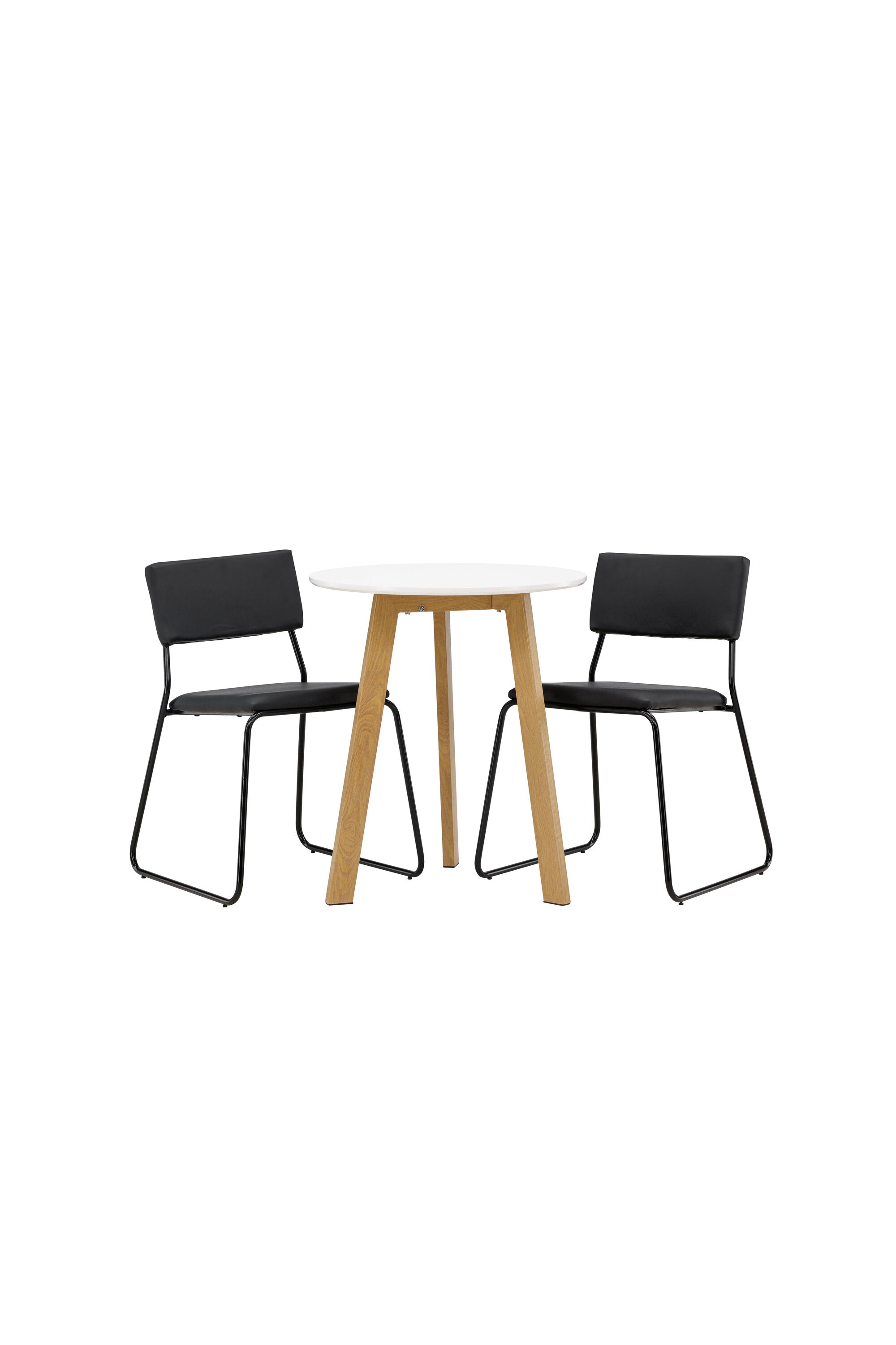 Leonora Esszimmerset + Kenth ⌀65cm/2St. in Schwarz präsentiert im Onlineshop von KAQTU Design AG. Esszimmerset ist von Venture Home