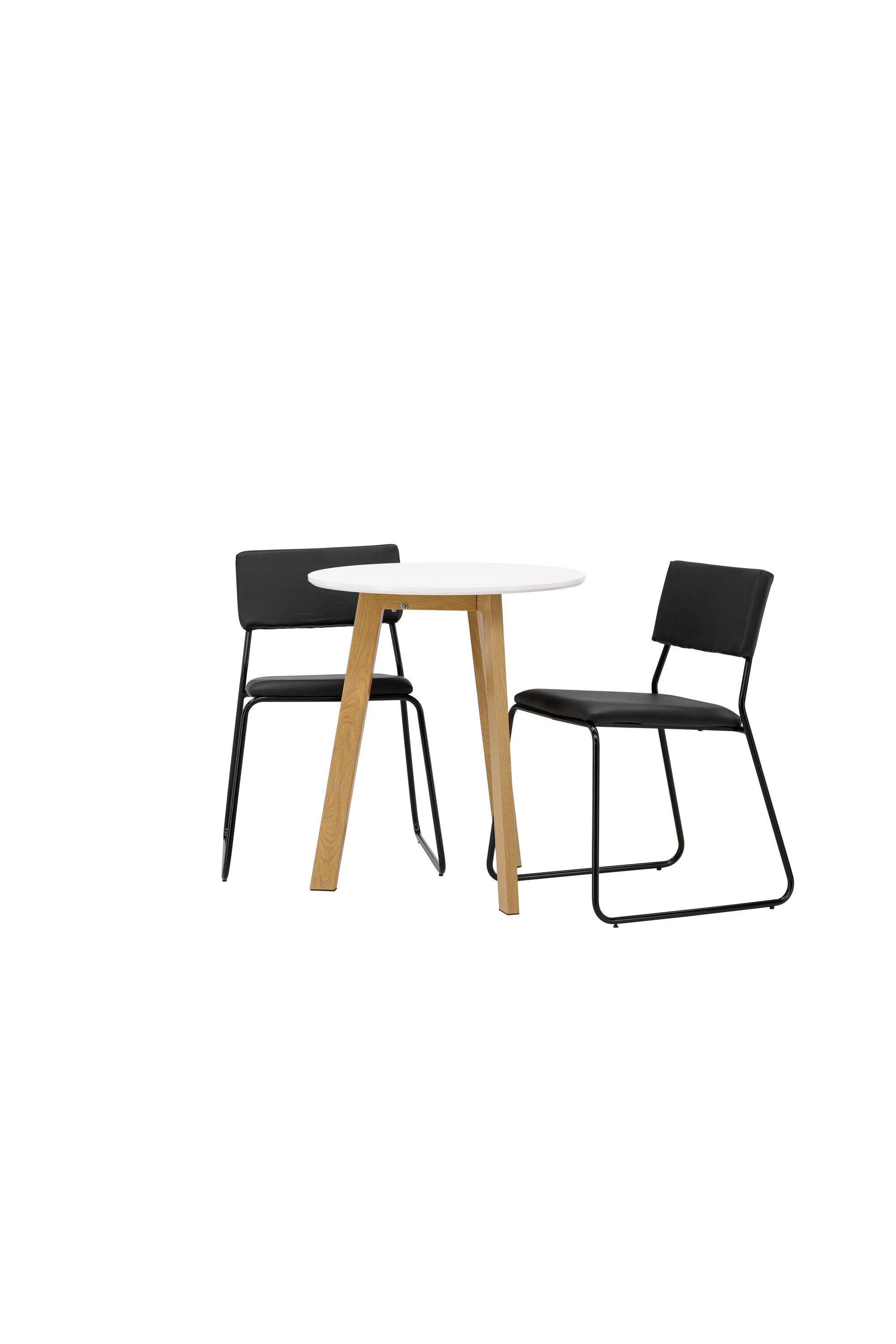 Leonora Esszimmerset + Kenth ⌀65cm/2St. in Schwarz präsentiert im Onlineshop von KAQTU Design AG. Esszimmerset ist von Venture Home