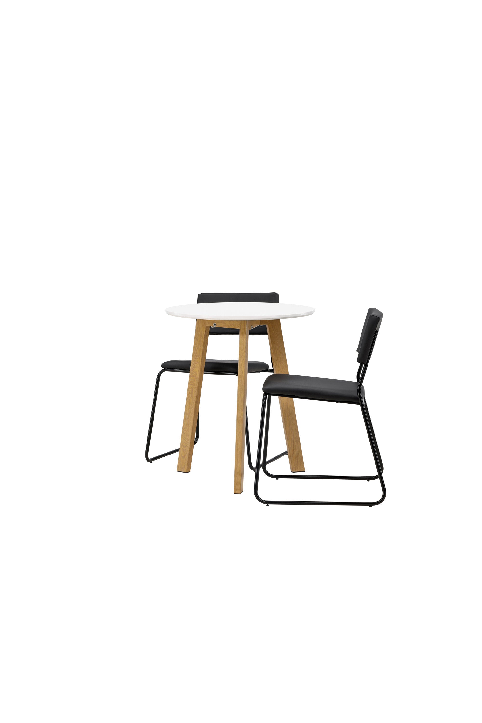 Leonora Esszimmerset + Kenth ⌀65cm/2St. in Schwarz präsentiert im Onlineshop von KAQTU Design AG. Esszimmerset ist von Venture Home
