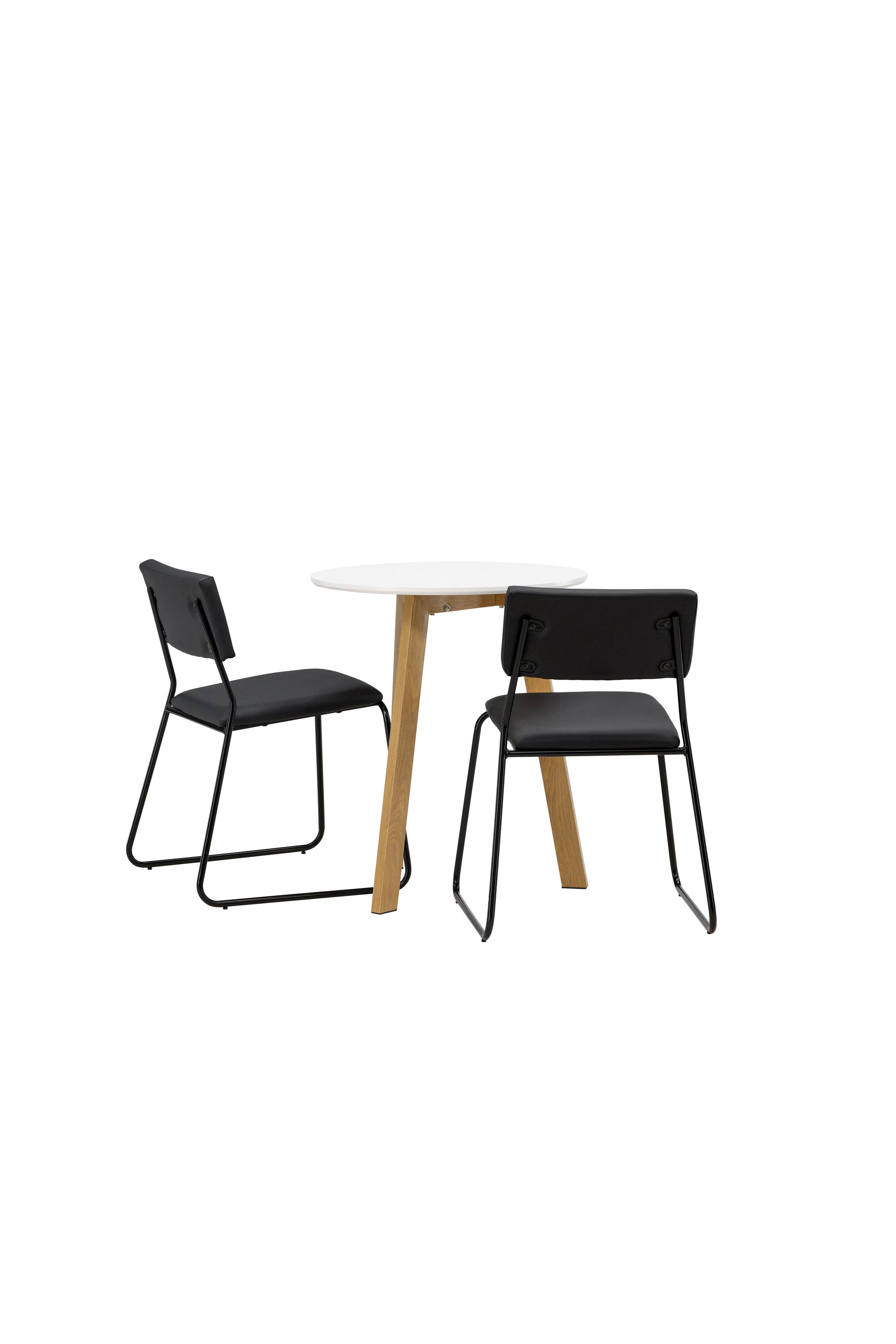 Leonora Esszimmerset + Kenth ⌀65cm/2St. in Schwarz präsentiert im Onlineshop von KAQTU Design AG. Esszimmerset ist von Venture Home