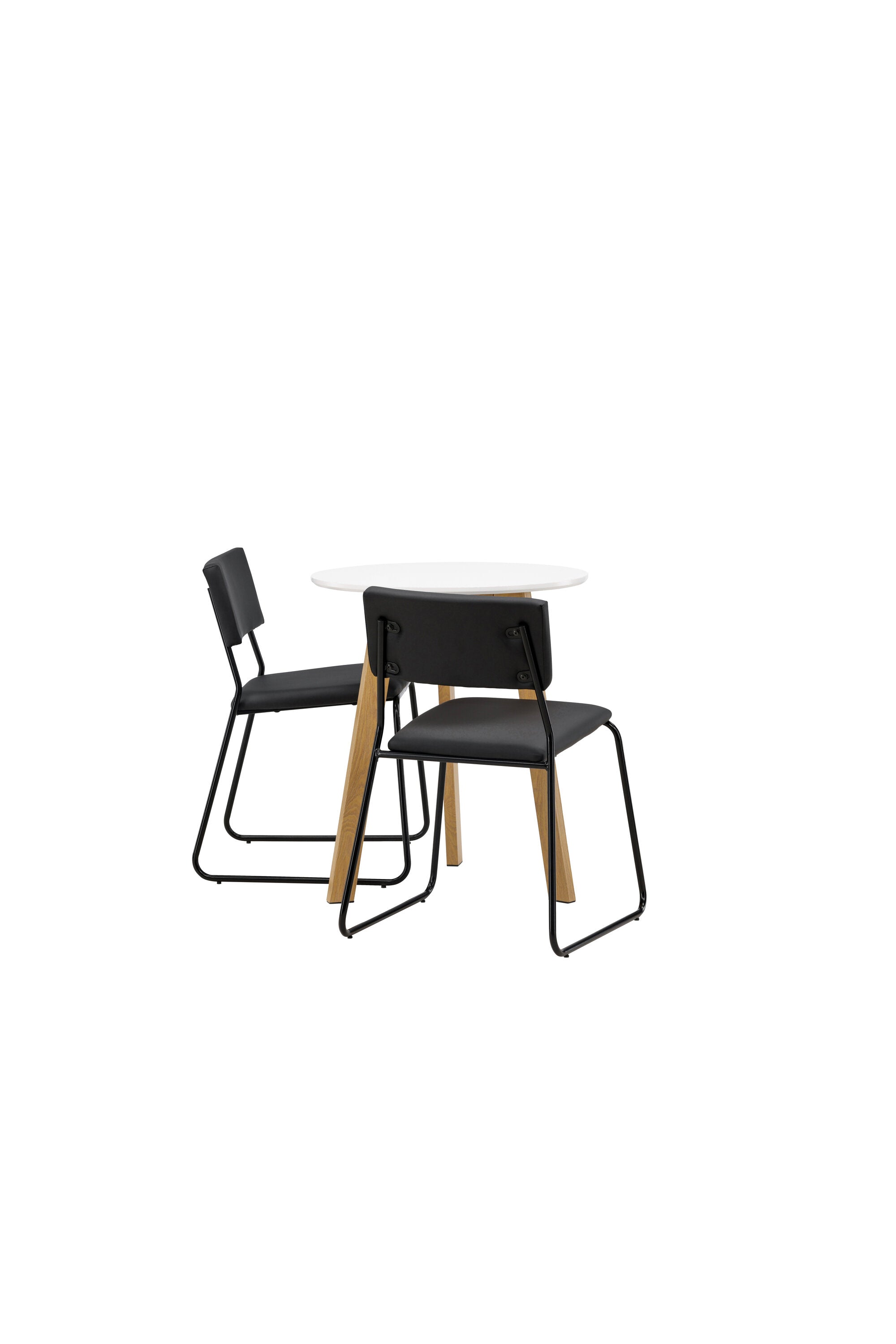 Leonora Esszimmerset + Kenth ⌀65cm/2St. in Schwarz präsentiert im Onlineshop von KAQTU Design AG. Esszimmerset ist von Venture Home
