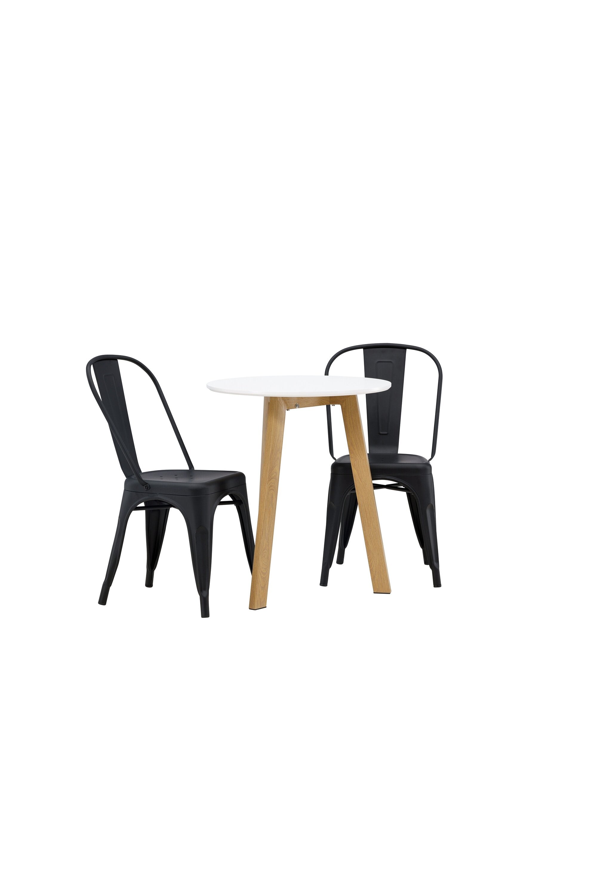 Leonora Esstisch in Schwarz präsentiert im Onlineshop von KAQTU Design AG. Esszimmerset ist von Venture Home