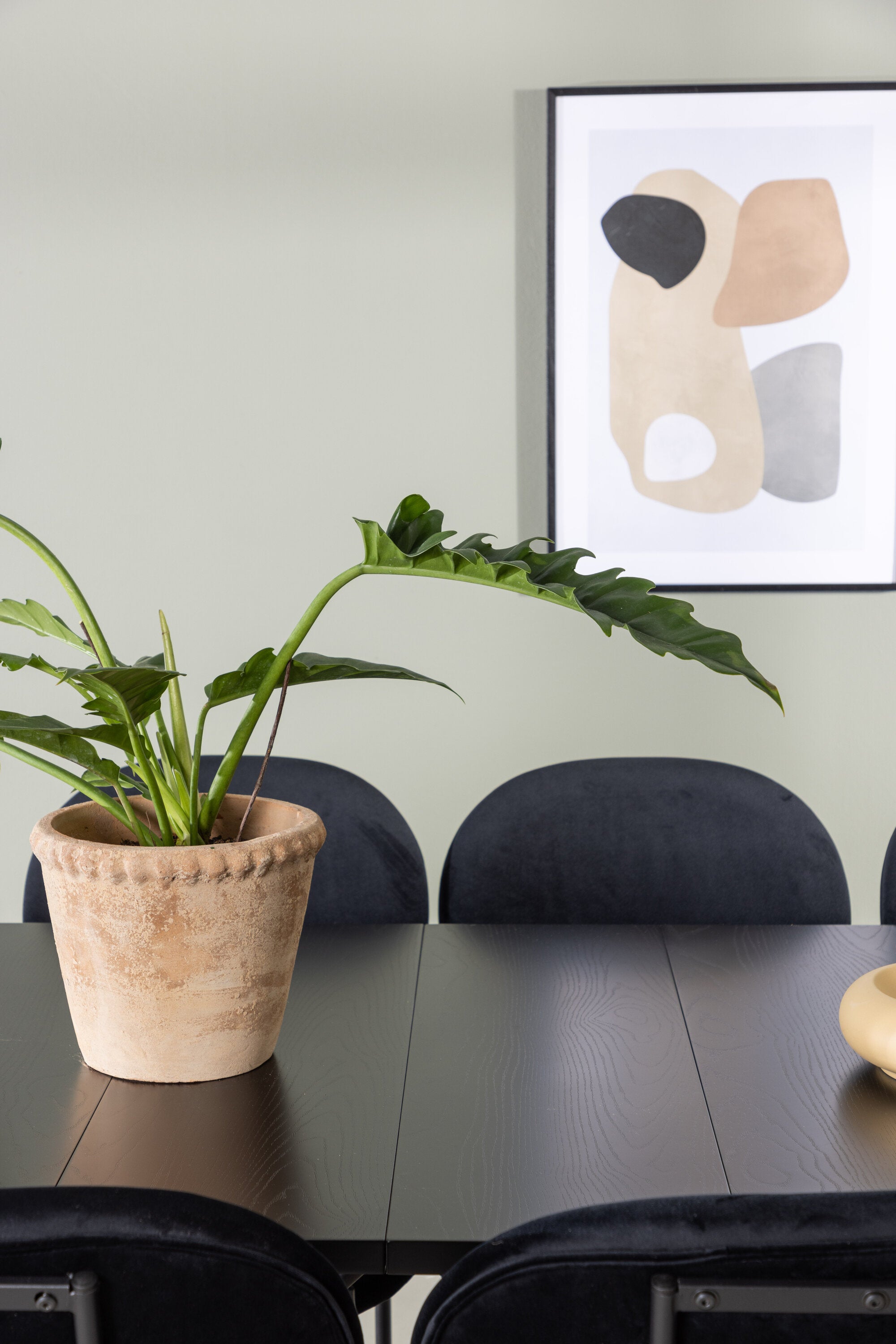 Astrid Esszimmerset + Stella 200cm/6St. in Schwarz präsentiert im Onlineshop von KAQTU Design AG. Esszimmerset ist von Venture Home