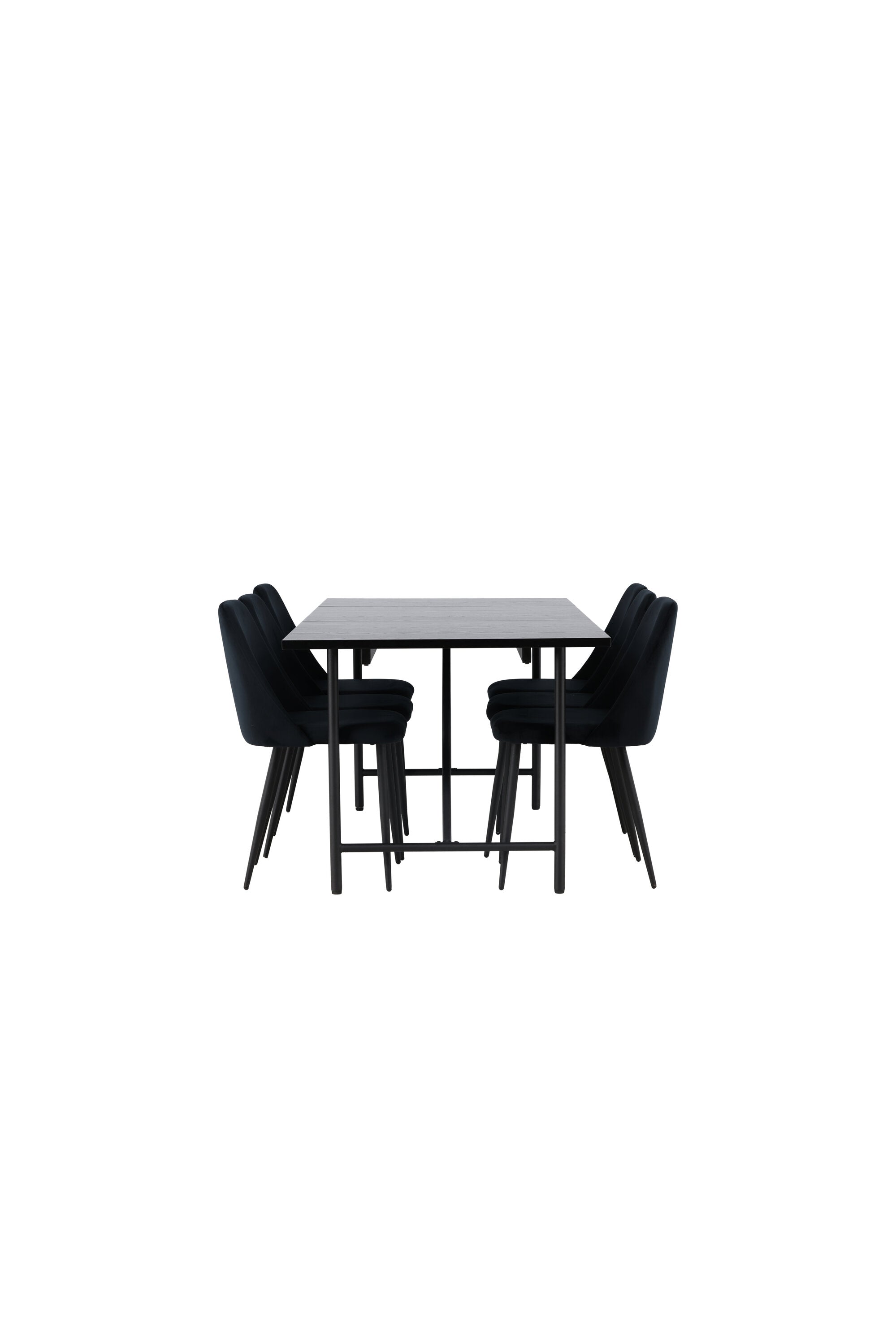 Astrid Esszimmerset + Night 200cm/6St. in Schwarz präsentiert im Onlineshop von KAQTU Design AG. Esszimmerset ist von Venture Home