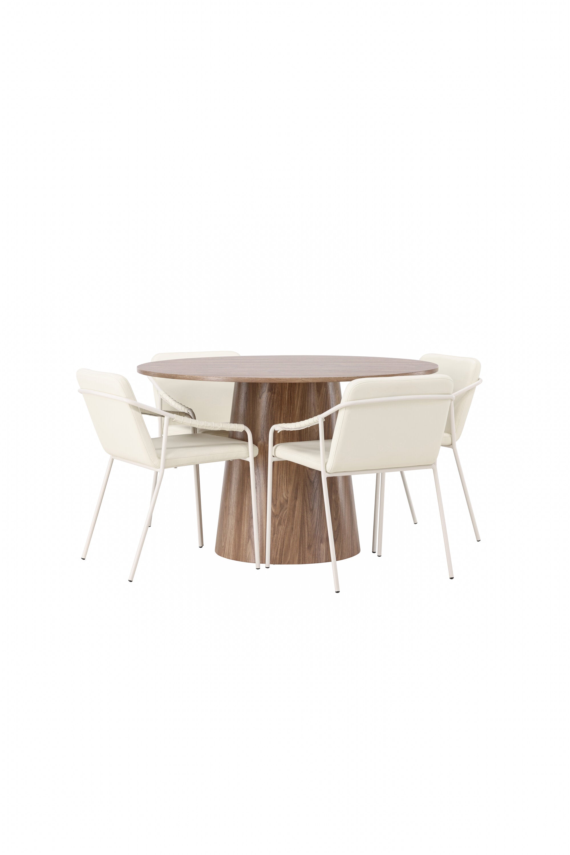 Lanzo Esszimmerset + Tvist ⌀120cm/4St. in Beige präsentiert im Onlineshop von KAQTU Design AG. Esszimmerset ist von Venture Home
