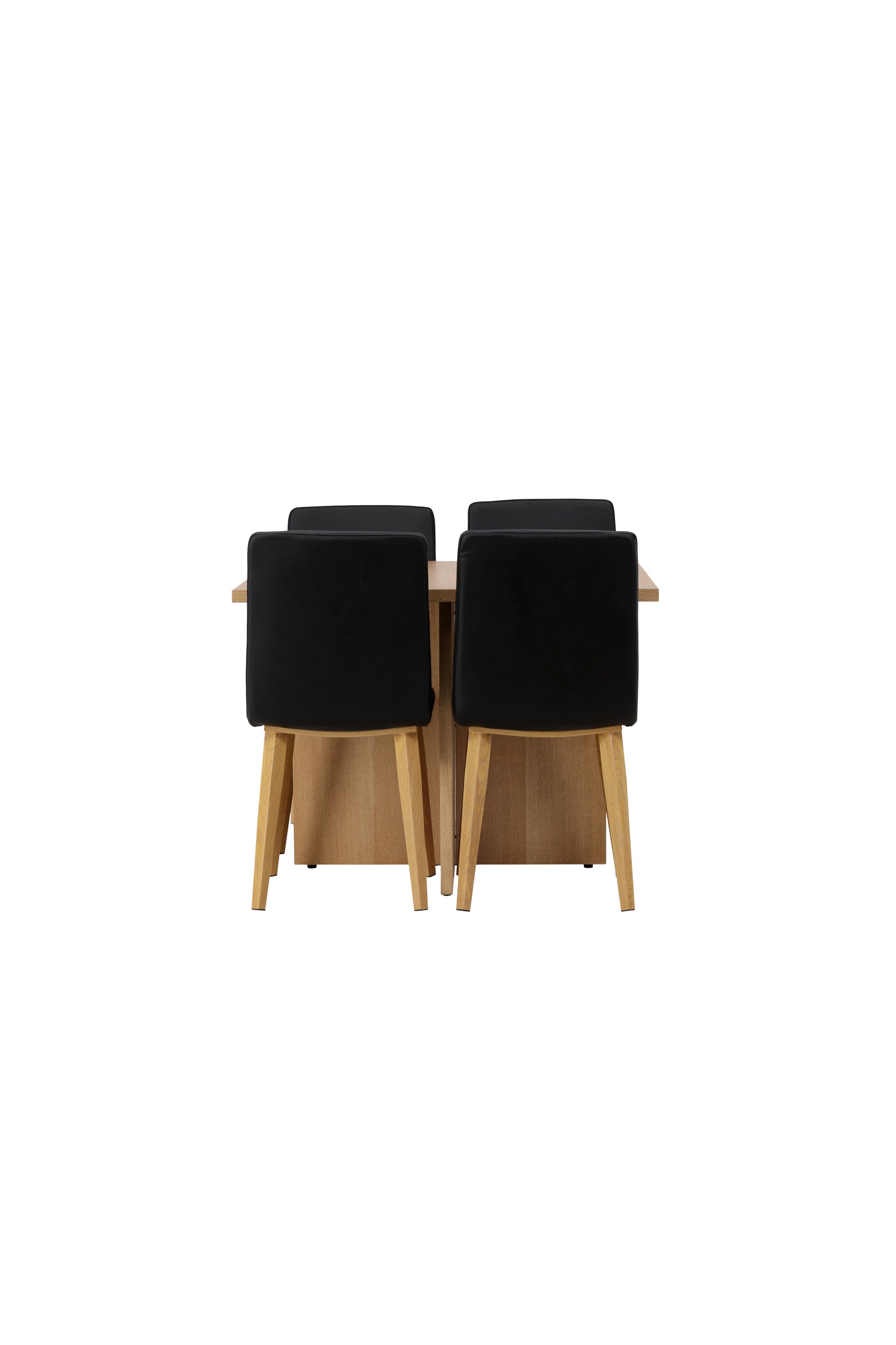 Leo Esszimmerset + Today 100cm/4St. in Schwarz, Natur präsentiert im Onlineshop von KAQTU Design AG. Esszimmerset ist von Venture Home