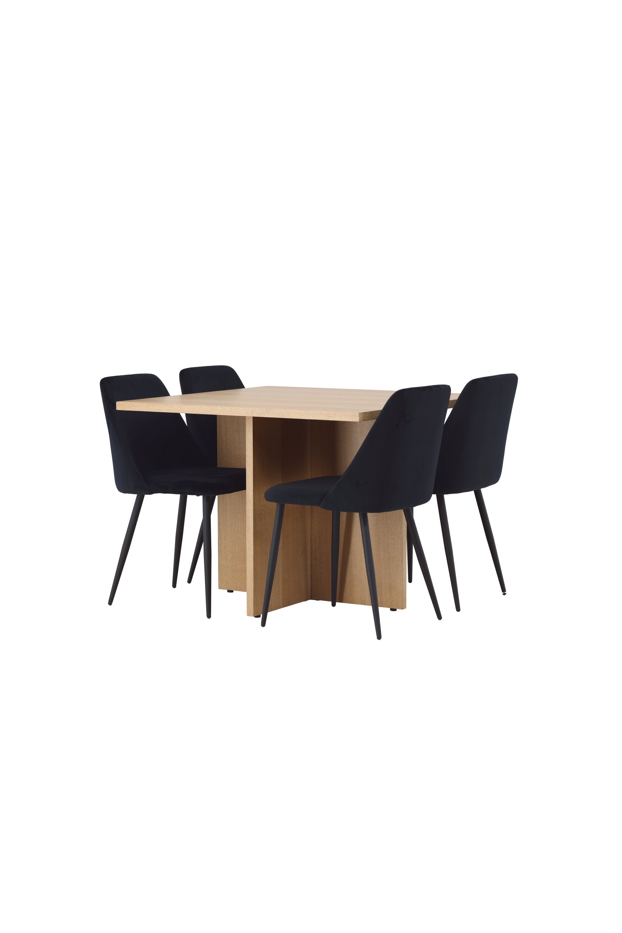 Leo Esszimmerset + Night 100cm/4St. in Schwarz präsentiert im Onlineshop von KAQTU Design AG. Esszimmerset ist von Venture Home