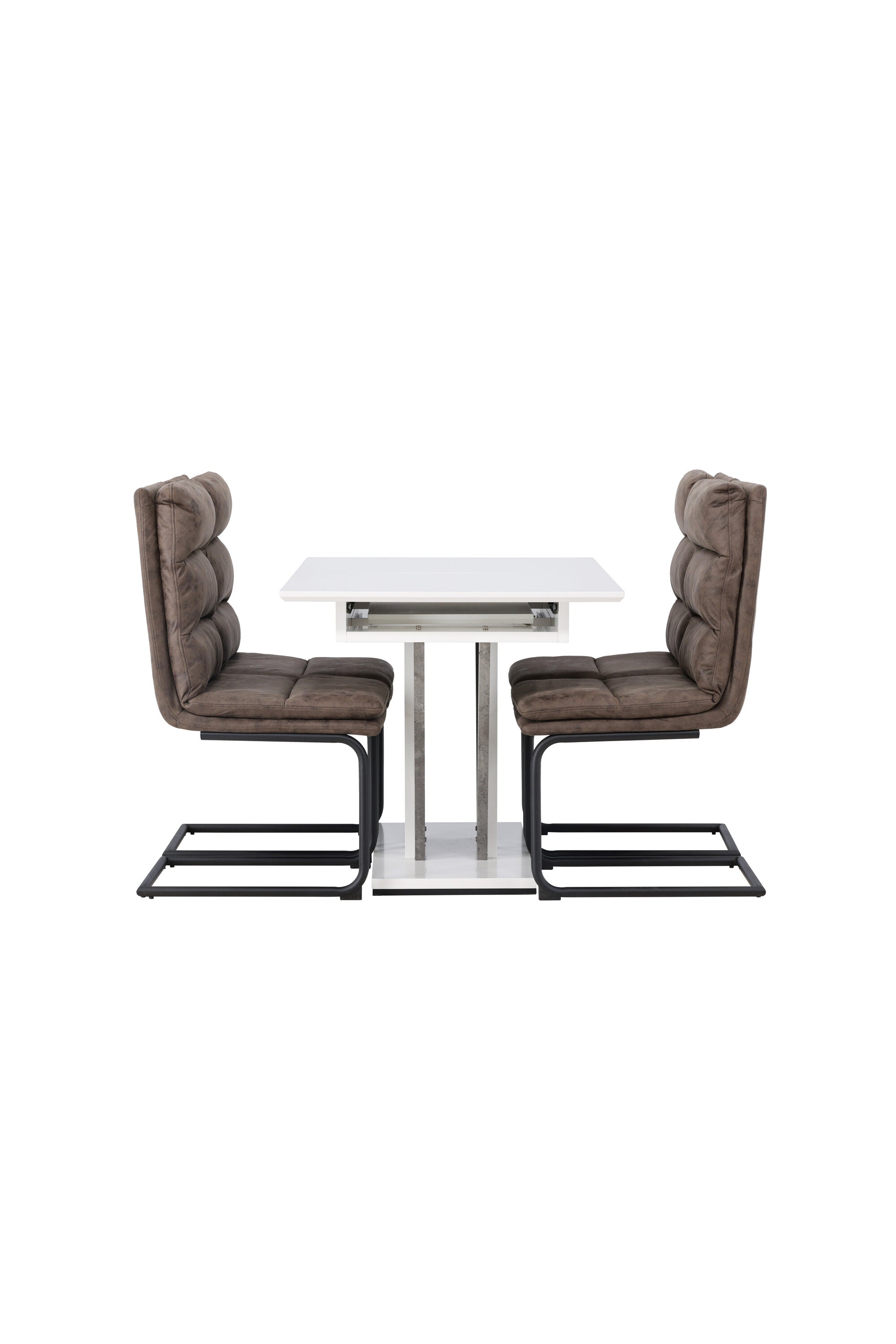 Disa Esszimmerset ausziehbar + Zizo 120cm/4St. in Schwarz Braun präsentiert im Onlineshop von KAQTU Design AG. Esszimmerset ist von Venture Home