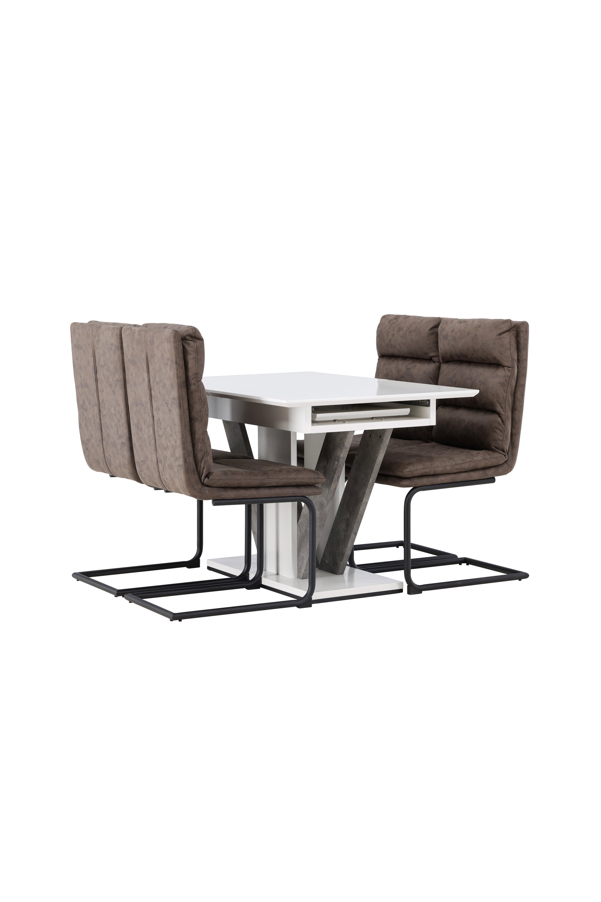 Disa Esszimmerset ausziehbar + Zizo 120cm/4St. in Schwarz Braun präsentiert im Onlineshop von KAQTU Design AG. Esszimmerset ist von Venture Home