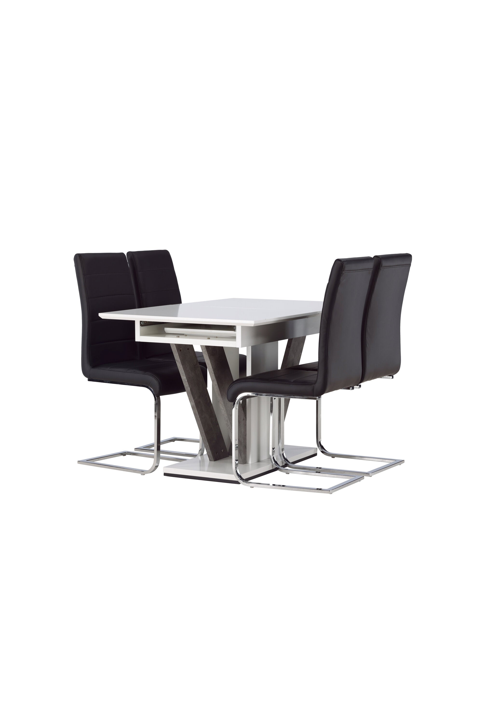 Disa Esszimmerset ausziehbar + Tempo 120cm/4St. in Schwarzgrau präsentiert im Onlineshop von KAQTU Design AG. Esszimmerset ist von Venture Home