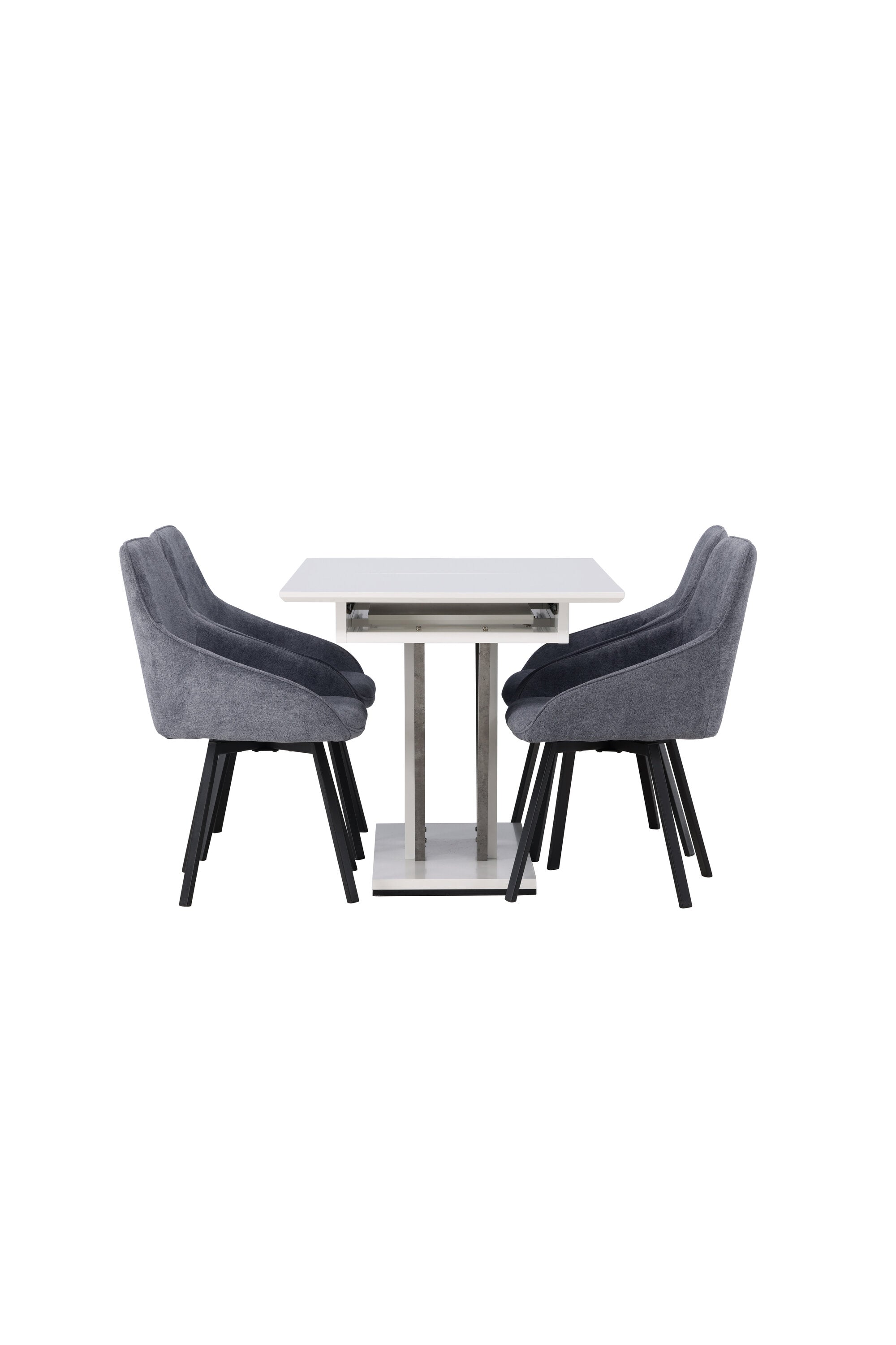Elegantes Esszimmer Set Disa mit bequemen Rosie Stühlen von Venture.