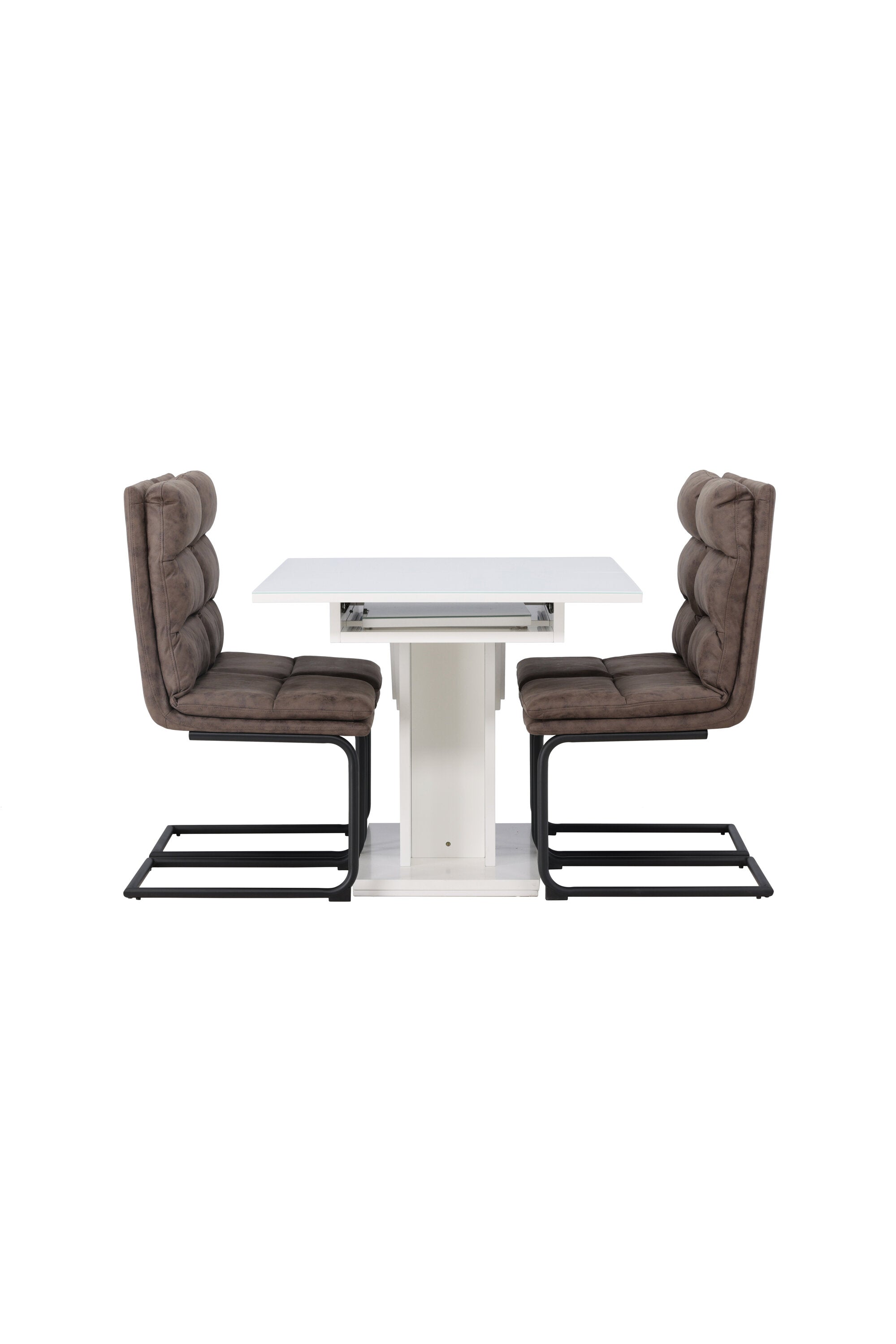 Pluto Esszimmerset ausziehbar + Zizo 120cm/4St. in Schwarz Braun präsentiert im Onlineshop von KAQTU Design AG. Esszimmerset ist von Venture Home