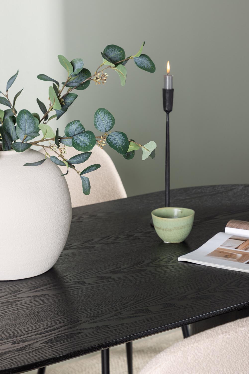 Isolde Esszimmerset + Polar 180cm/4St. in Beige, Schwarz präsentiert im Onlineshop von KAQTU Design AG. Esszimmerset ist von Venture Home