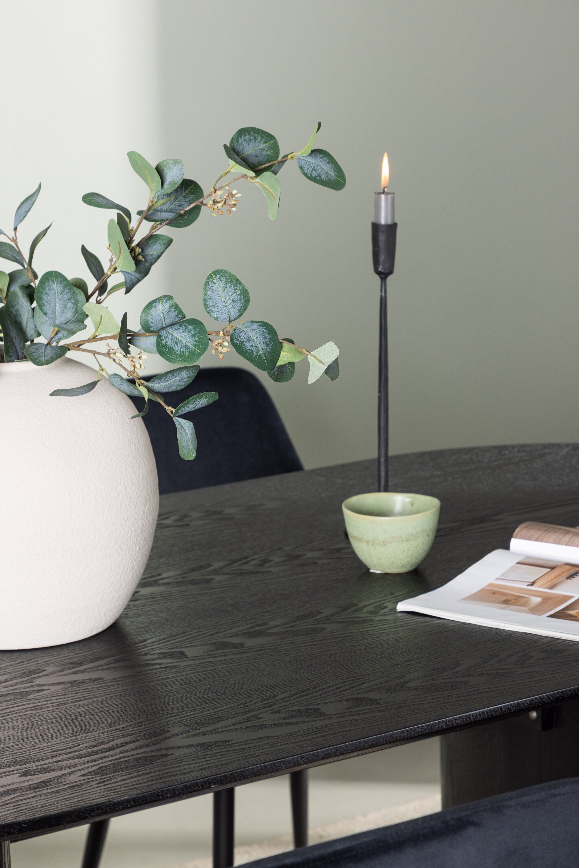 Isolde Esszimmerset + Night 180cm/4St. in Schwarz präsentiert im Onlineshop von KAQTU Design AG. Esszimmerset ist von Venture Home