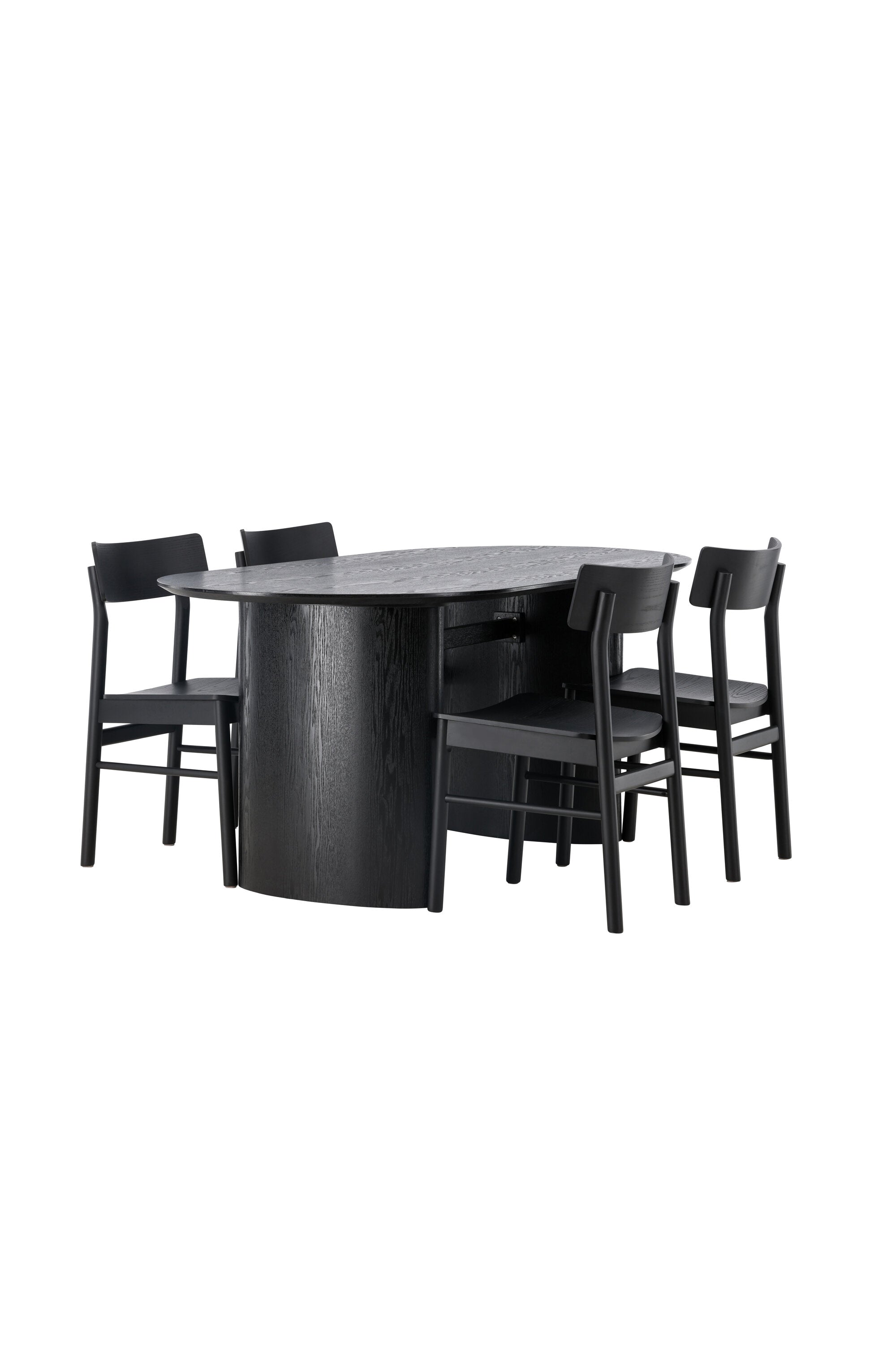 Isolde Esszimmerset + Montros 180cm/4St. in Schwarz präsentiert im Onlineshop von KAQTU Design AG. Esszimmerset ist von Venture Home