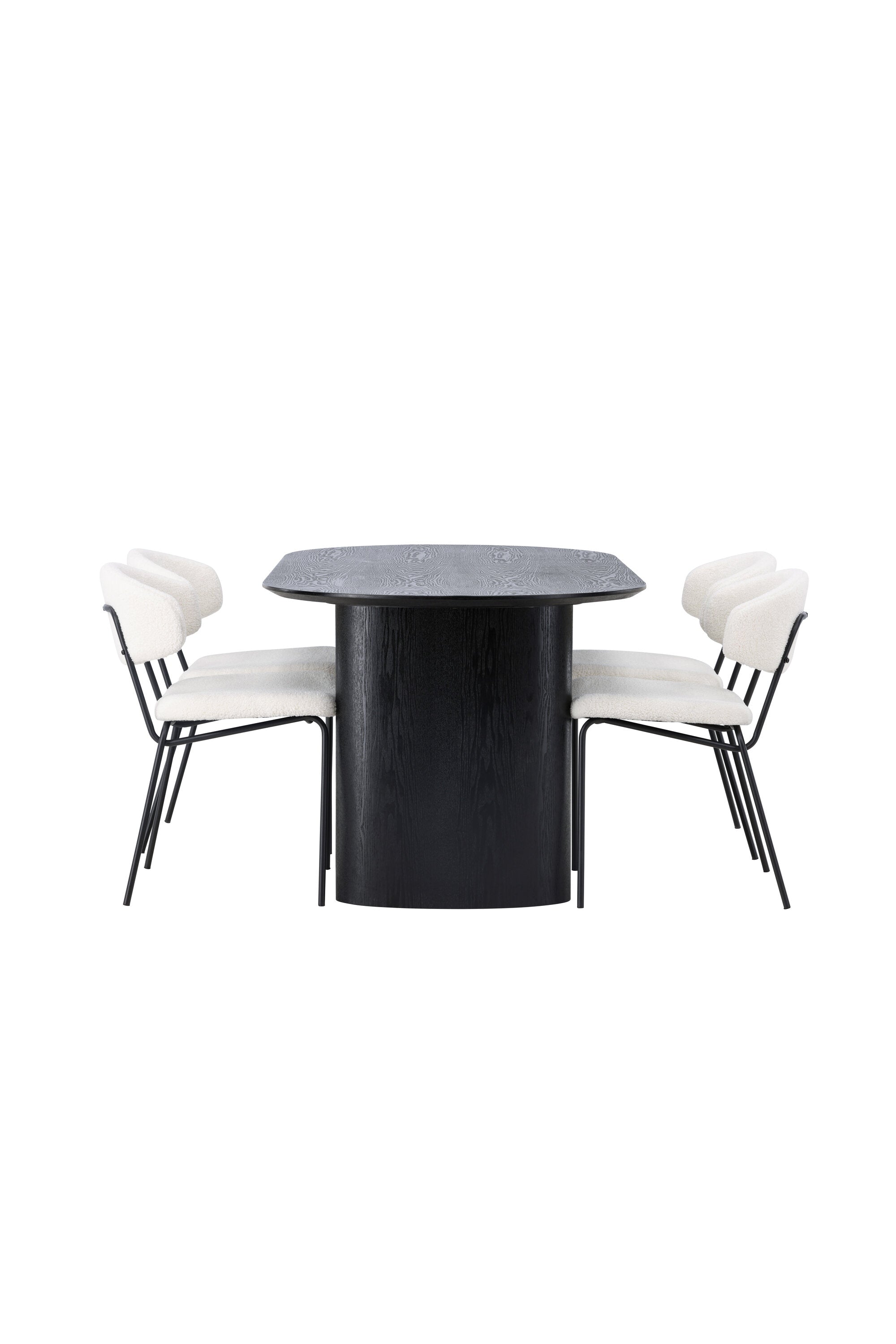 Isolde Esszimmerset + Chico 180cm/4St. in Weiss präsentiert im Onlineshop von KAQTU Design AG. Esszimmerset ist von Venture Home