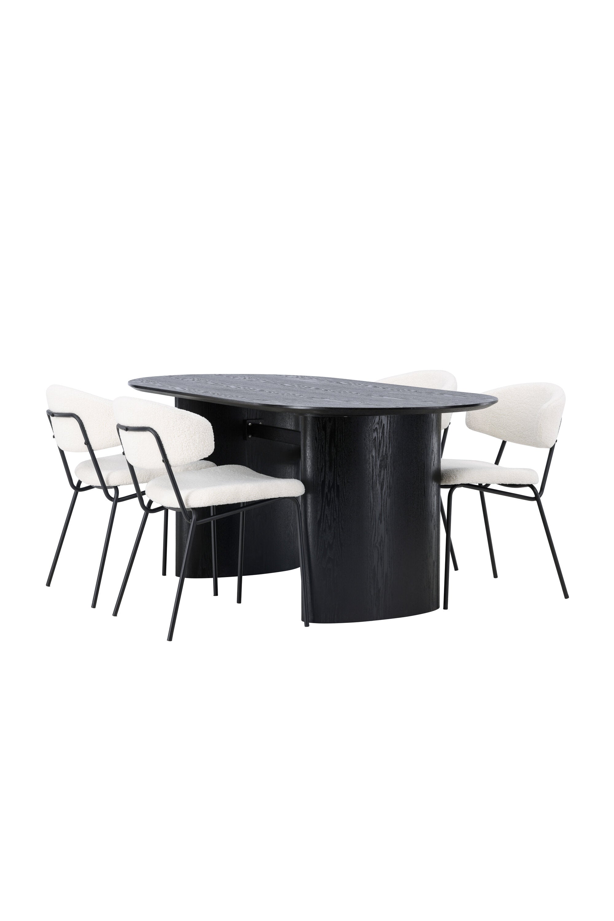 Isolde Esszimmerset + Chico 180cm/4St. in Weiss präsentiert im Onlineshop von KAQTU Design AG. Esszimmerset ist von Venture Home