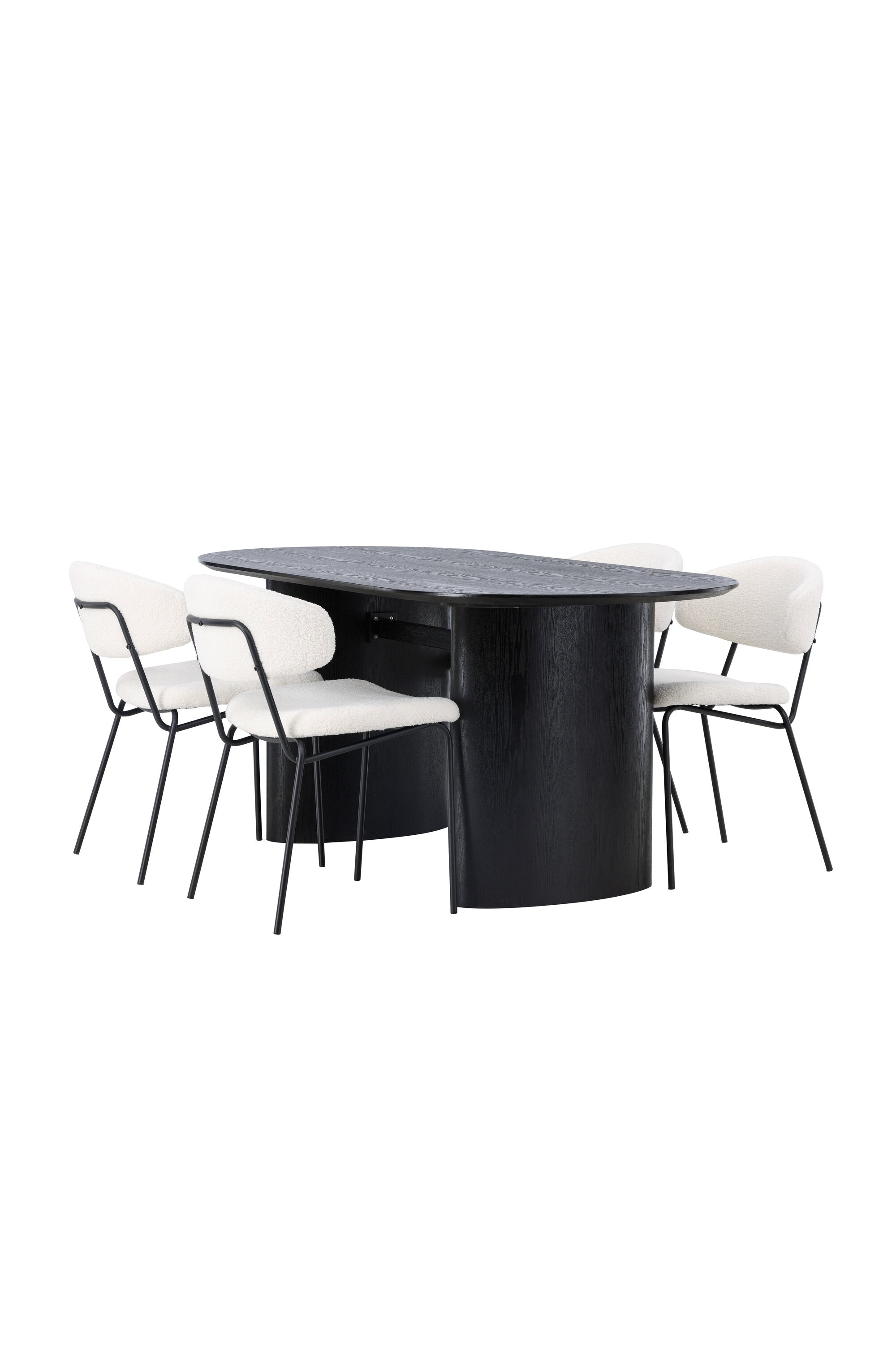 Isolde Esszimmerset + Chico 180cm/4St. in Weiss präsentiert im Onlineshop von KAQTU Design AG. Esszimmerset ist von Venture Home