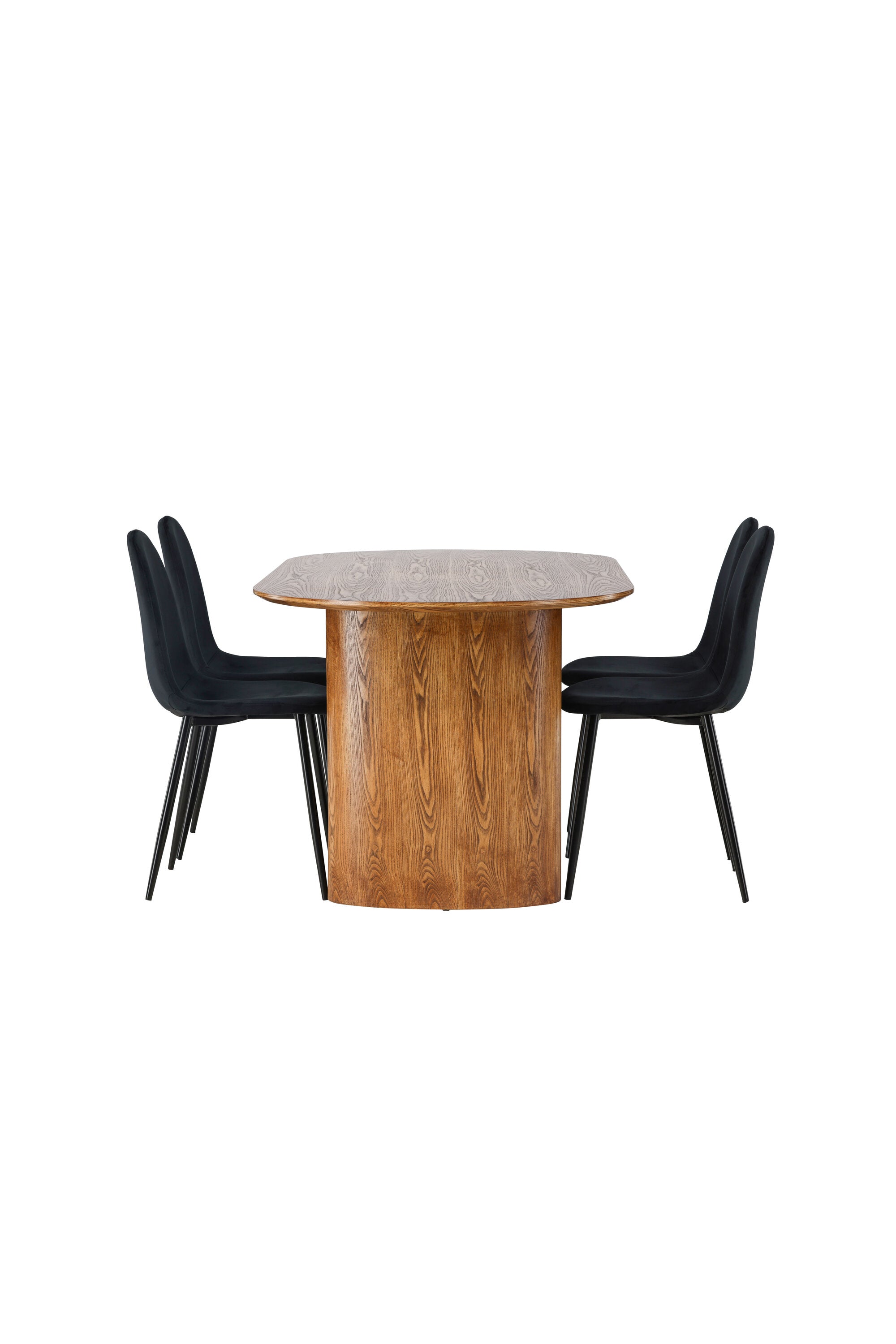 Isolde Esszimmerset + Polar 180cm/4St. in Natur / Schwarz präsentiert im Onlineshop von KAQTU Design AG. Esszimmerset ist von Venture Home