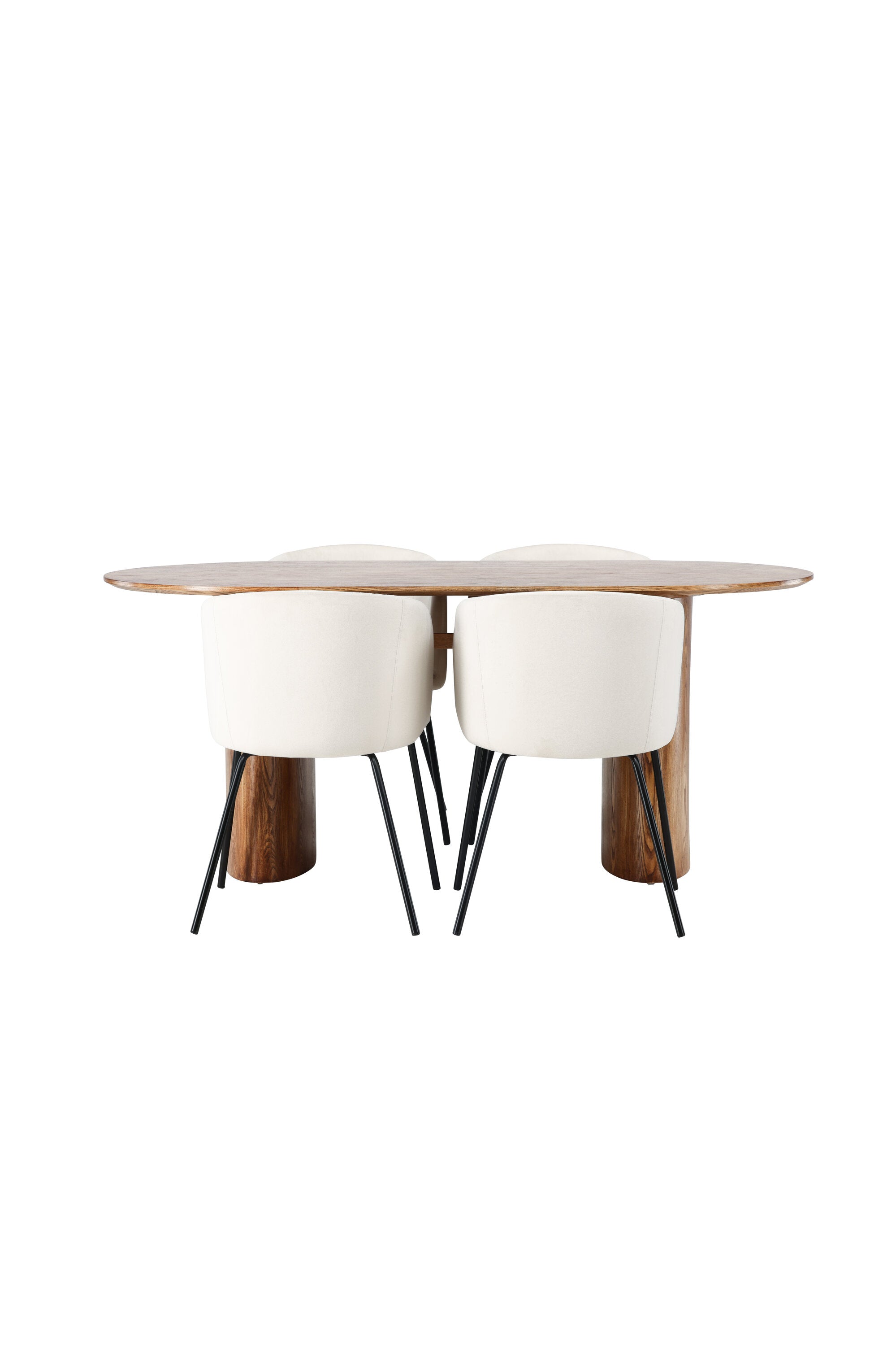 Isolde Esszimmerset + Berit 180cm/4St. in Natur / Beige / Schwarz präsentiert im Onlineshop von KAQTU Design AG. Esszimmerset ist von Venture Home