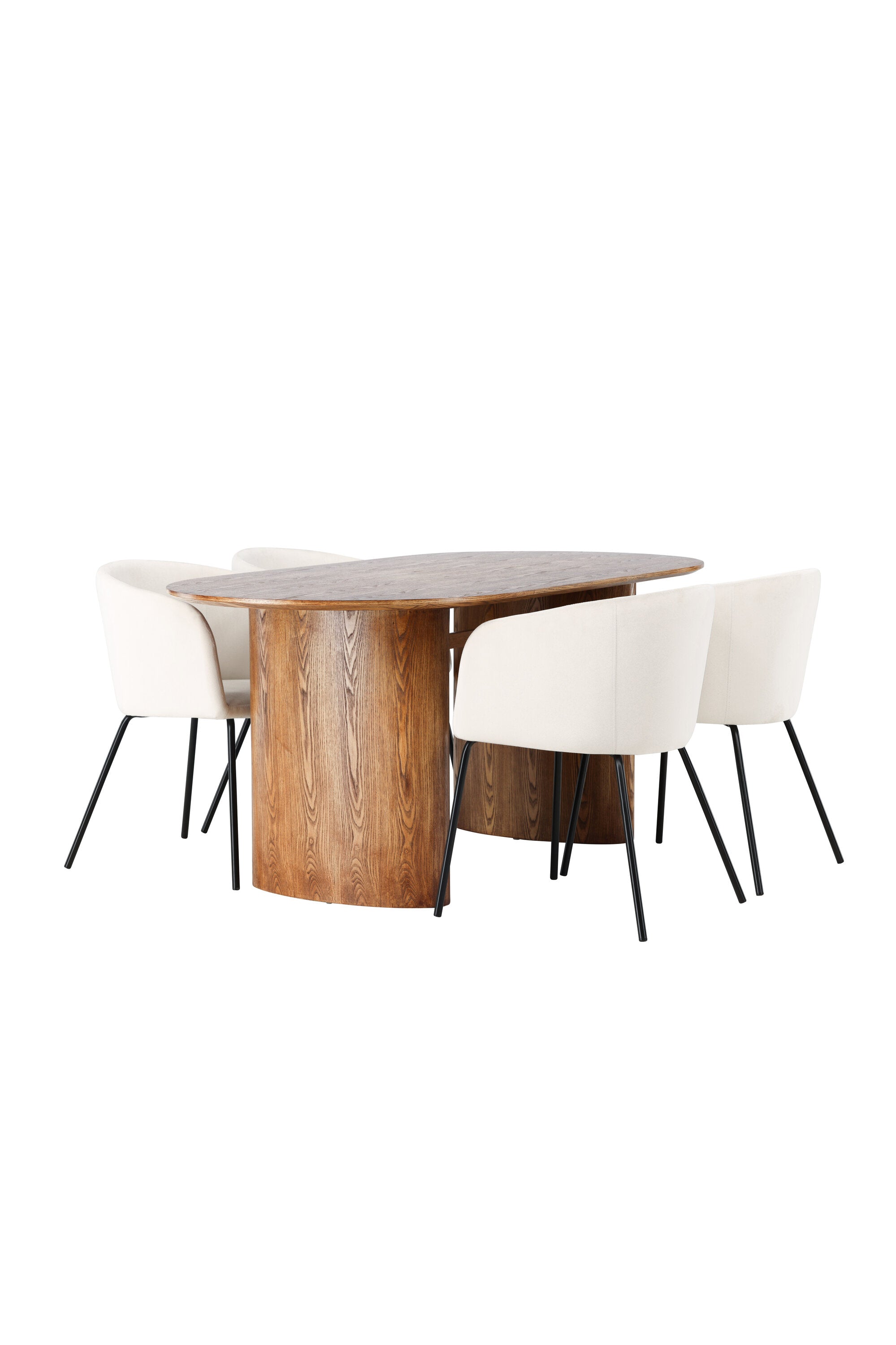 Isolde Esszimmerset + Berit 180cm/4St. in Natur / Beige / Schwarz präsentiert im Onlineshop von KAQTU Design AG. Esszimmerset ist von Venture Home
