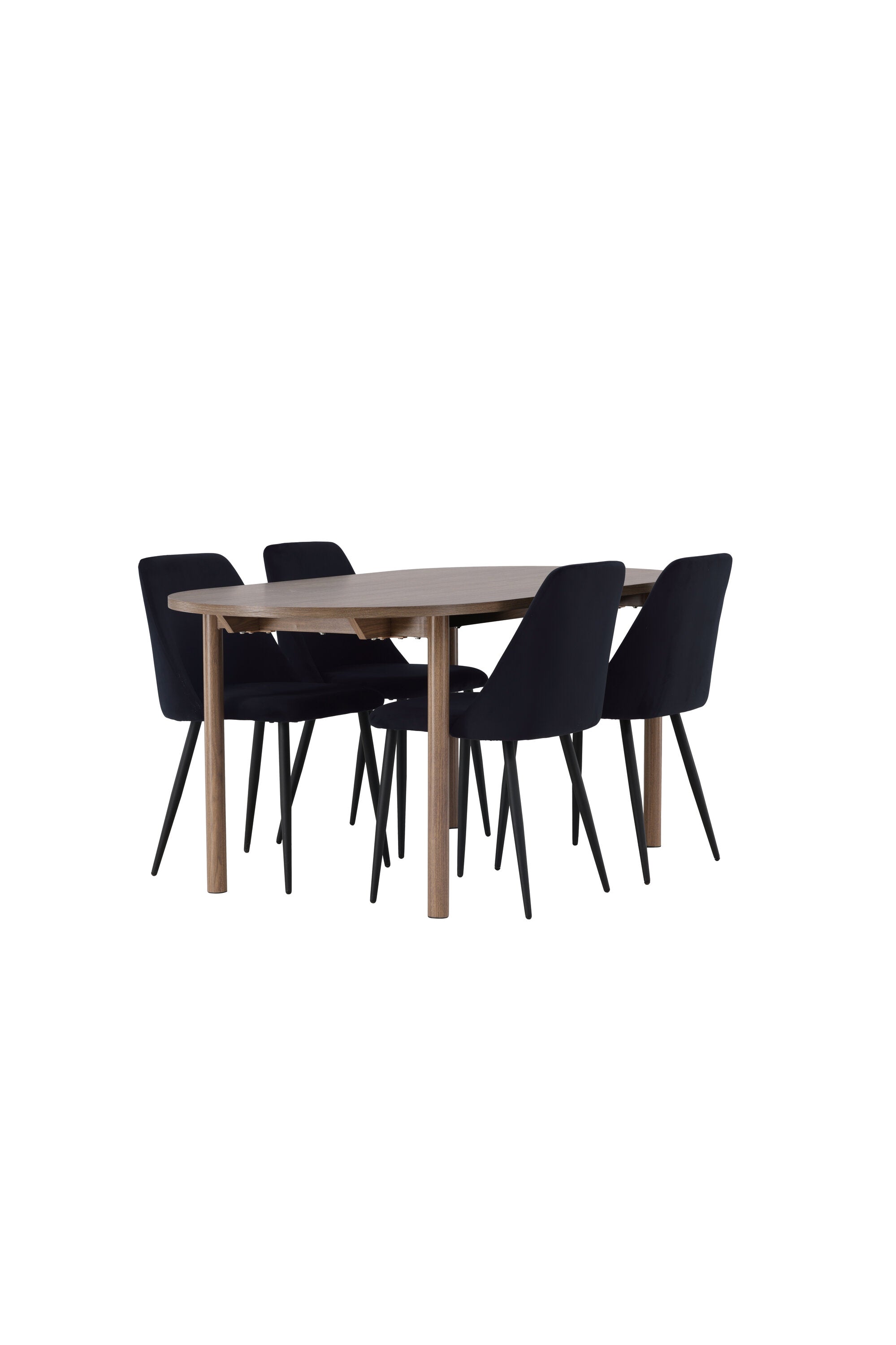 Andy Esszimmerset + Night 180cm/4St. in Schwarz präsentiert im Onlineshop von KAQTU Design AG. Esszimmerset ist von Venture Home