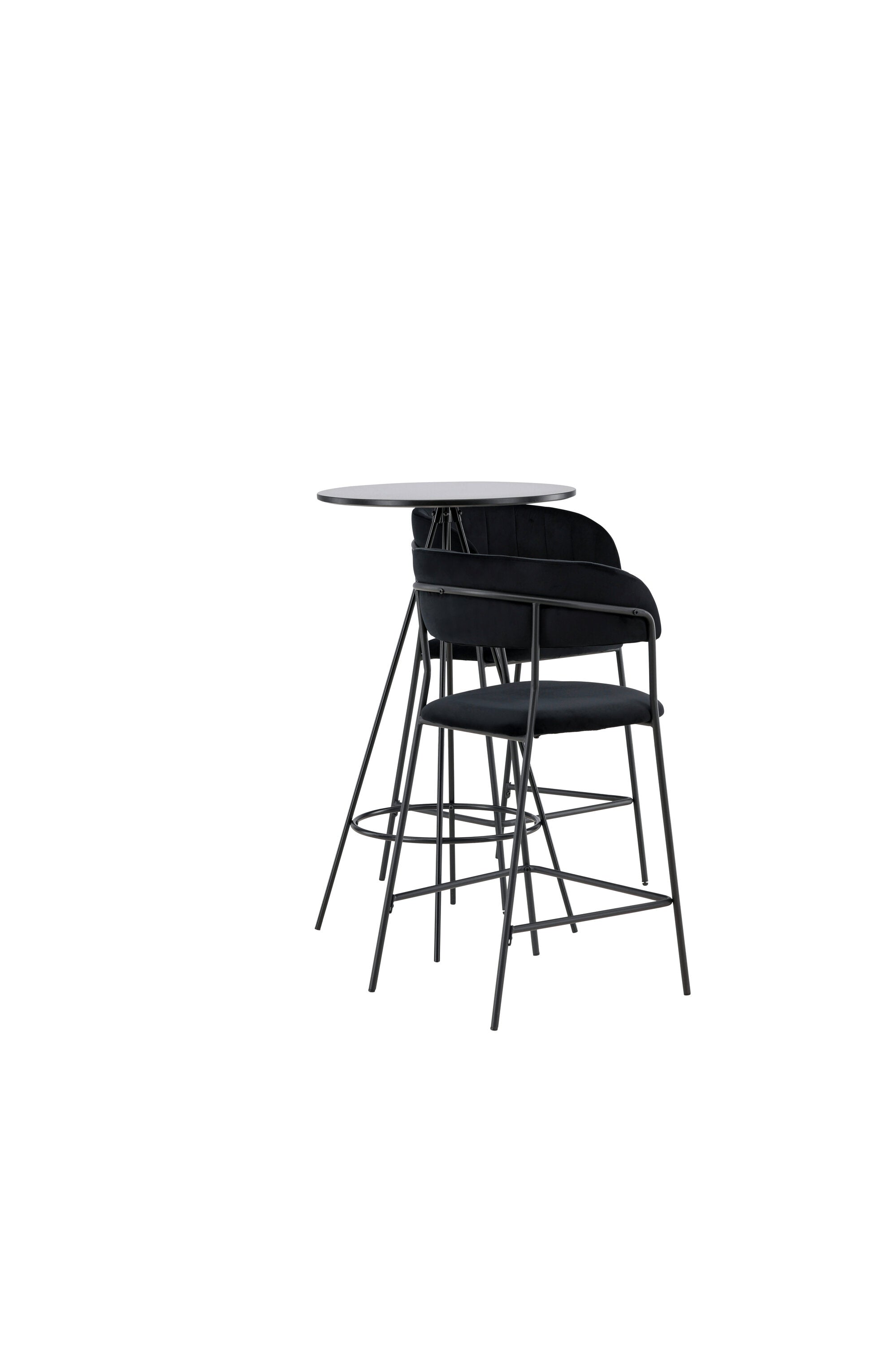 Barset Bistro + Lui ⌀60cm/2St. in Schwarz präsentiert im Onlineshop von KAQTU Design AG. Bartischset ist von Venture Home