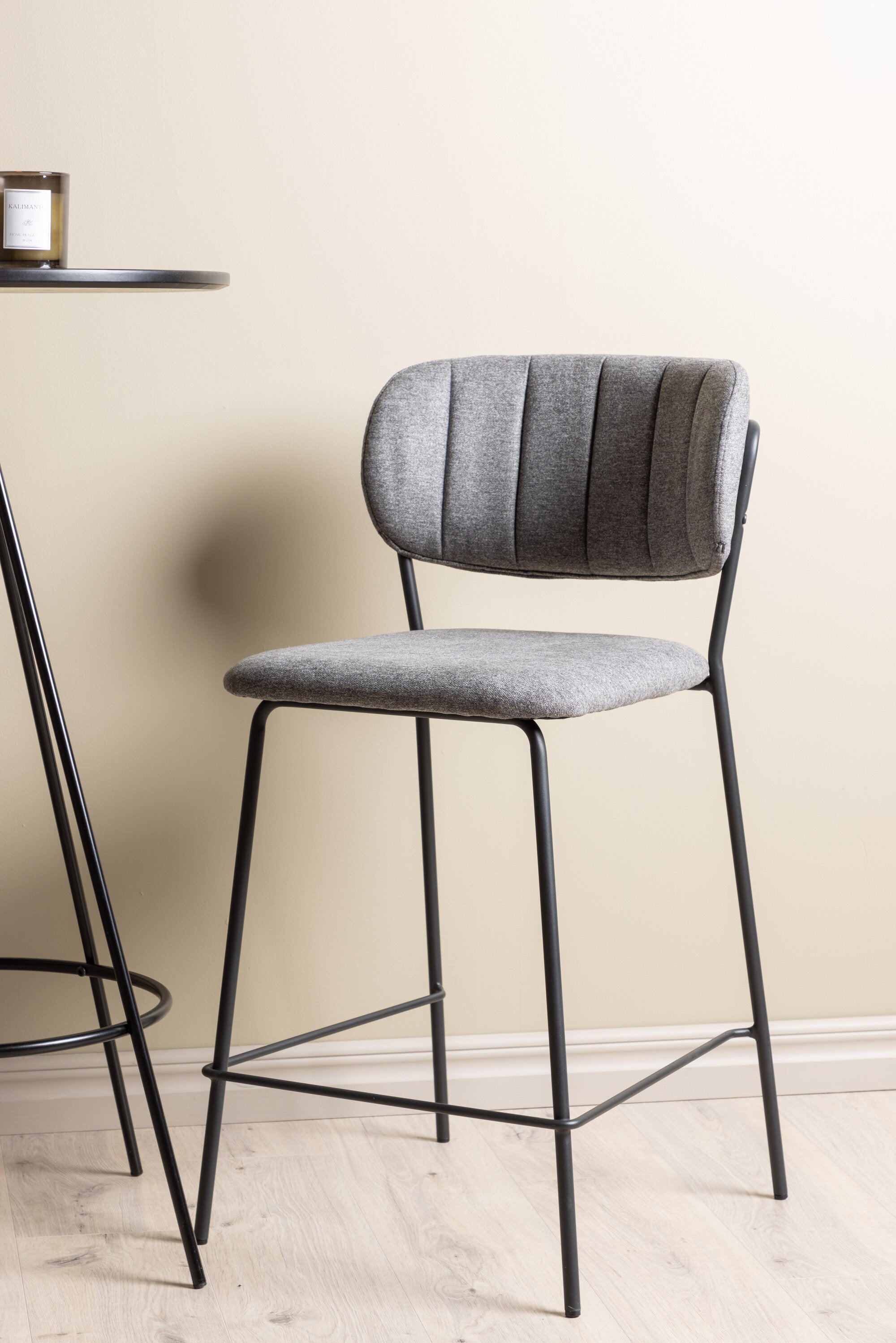 Barset Bistro + Bell ⌀60cm/2St. in Schwarzgrau präsentiert im Onlineshop von KAQTU Design AG. Bartischset ist von Venture Home