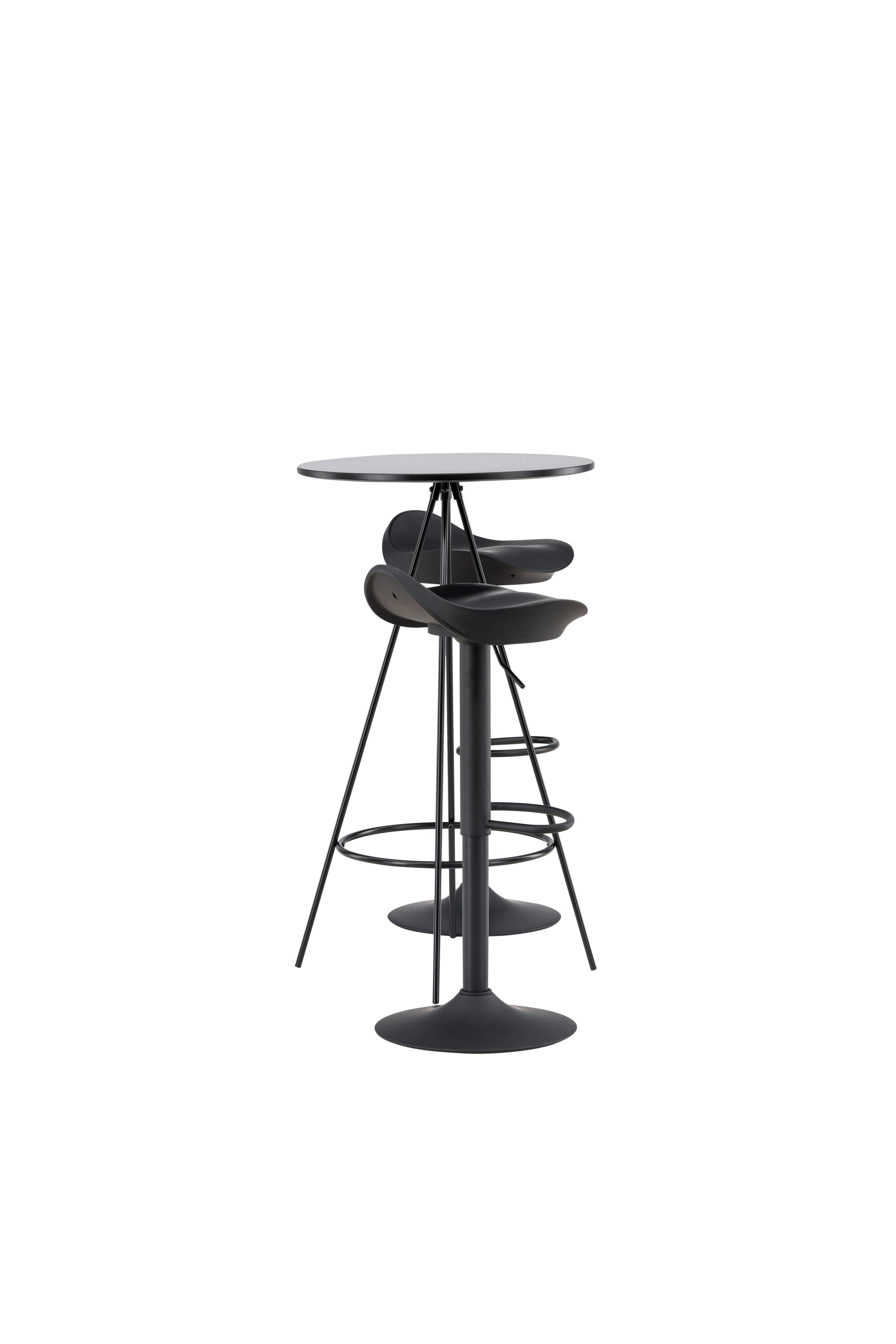 Barset Bistro + Adesto ⌀60cm/2St. in Schwarz präsentiert im Onlineshop von KAQTU Design AG. Bartischset ist von Venture Home