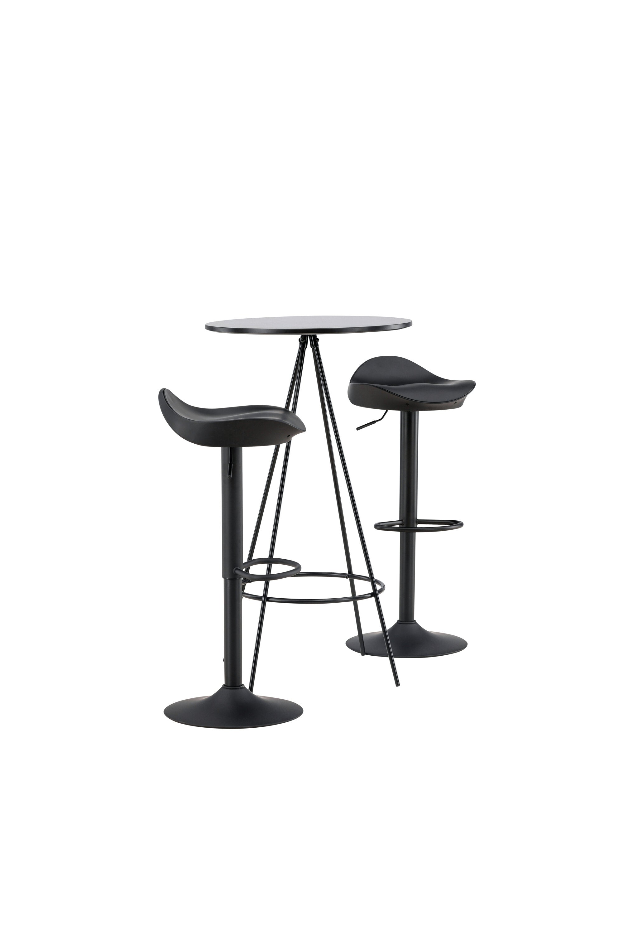 Barset Bistro + Adesto ⌀60cm/2St. in Schwarz präsentiert im Onlineshop von KAQTU Design AG. Bartischset ist von Venture Home