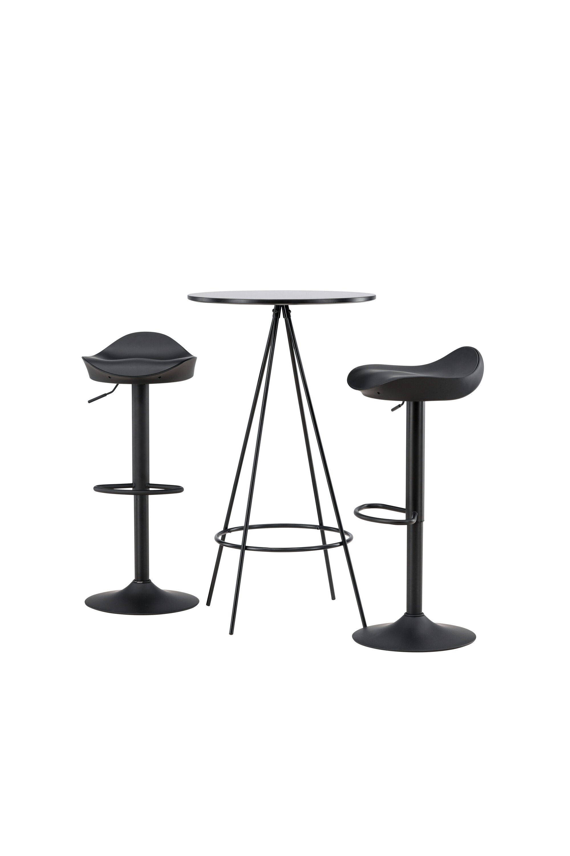 Barset Bistro + Adesto ⌀60cm/2St. in Schwarz präsentiert im Onlineshop von KAQTU Design AG. Bartischset ist von Venture Home