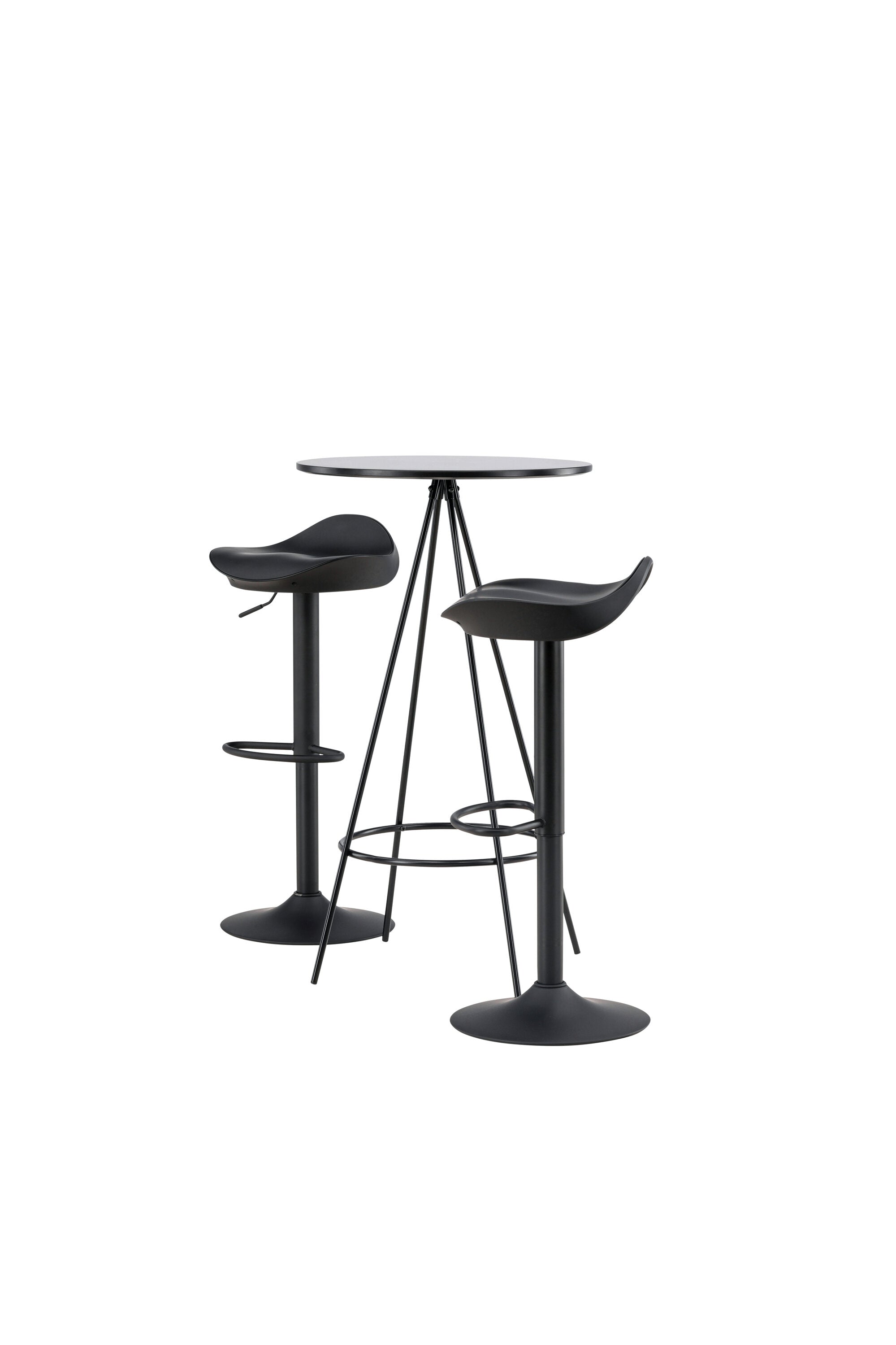 Barset Bistro + Adesto ⌀60cm/2St. in Schwarz präsentiert im Onlineshop von KAQTU Design AG. Bartischset ist von Venture Home