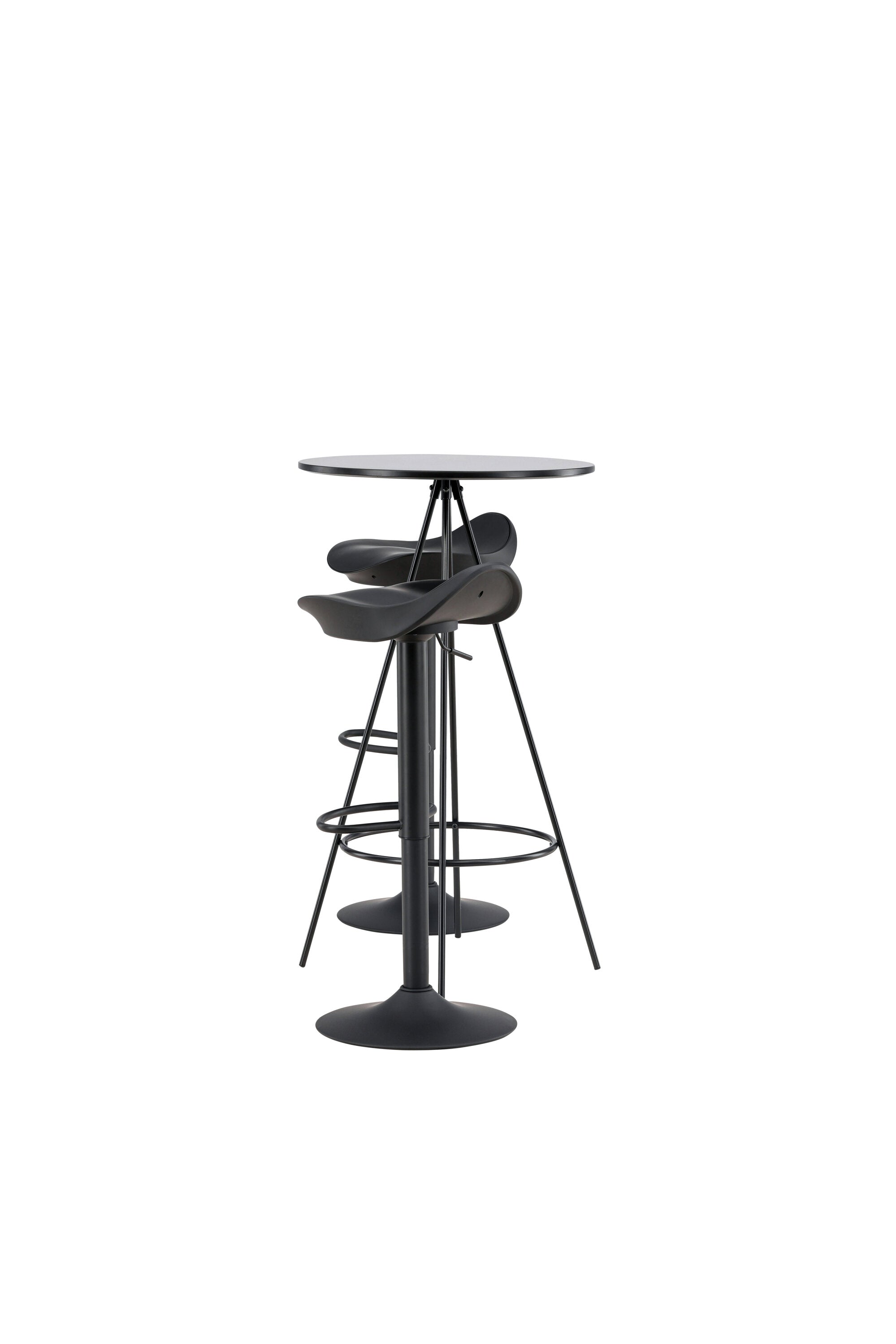 Barset Bistro + Adesto ⌀60cm/2St. in Schwarz präsentiert im Onlineshop von KAQTU Design AG. Bartischset ist von Venture Home