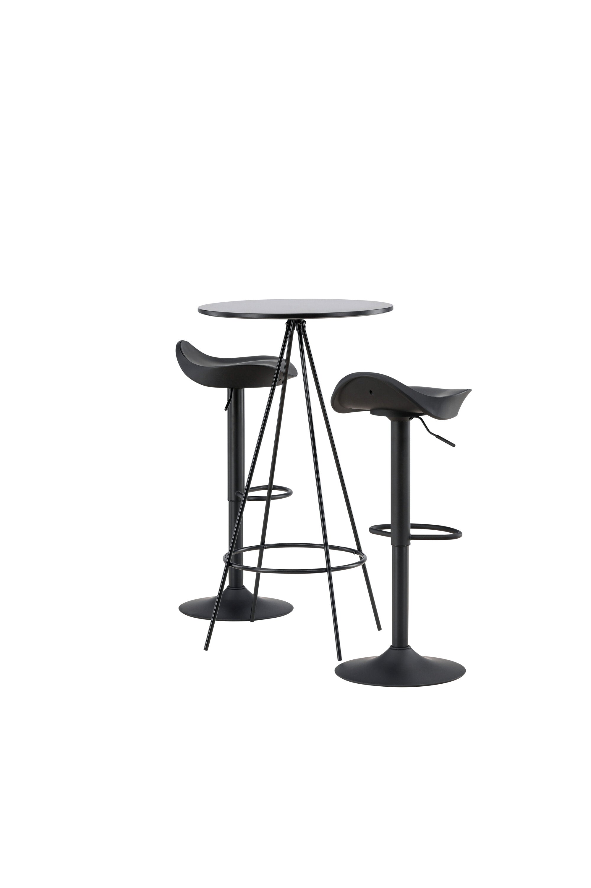 Barset Bistro + Adesto ⌀60cm/2St. in Schwarz präsentiert im Onlineshop von KAQTU Design AG. Bartischset ist von Venture Home