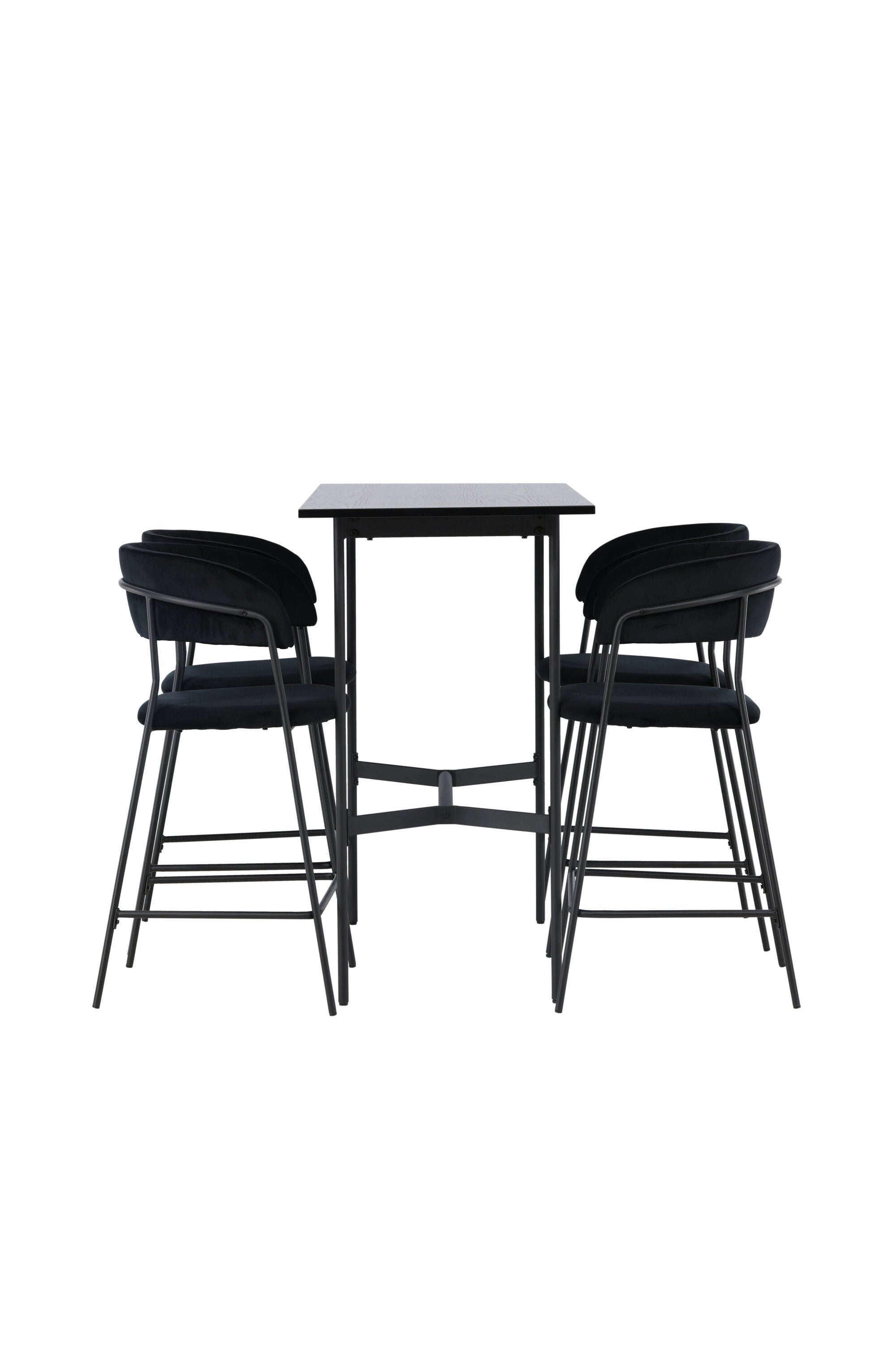 Barset Rax + Lui 120cm/4St. in Schwarz präsentiert im Onlineshop von KAQTU Design AG. Bartischset ist von Venture Home